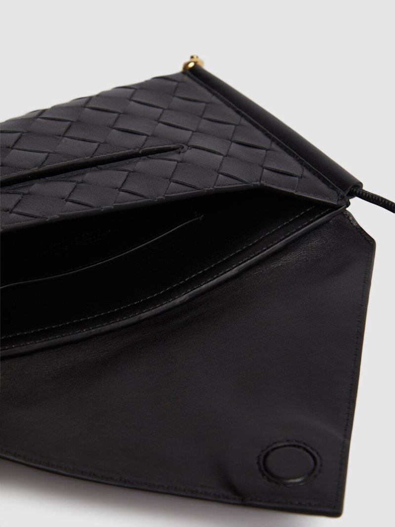 ポーチ Bottega Veneta Bottega Veneta Black Leather Solstice Phone C Bottega Veneta Solstice Phone Pouch Bag - Bergdorf Goodman