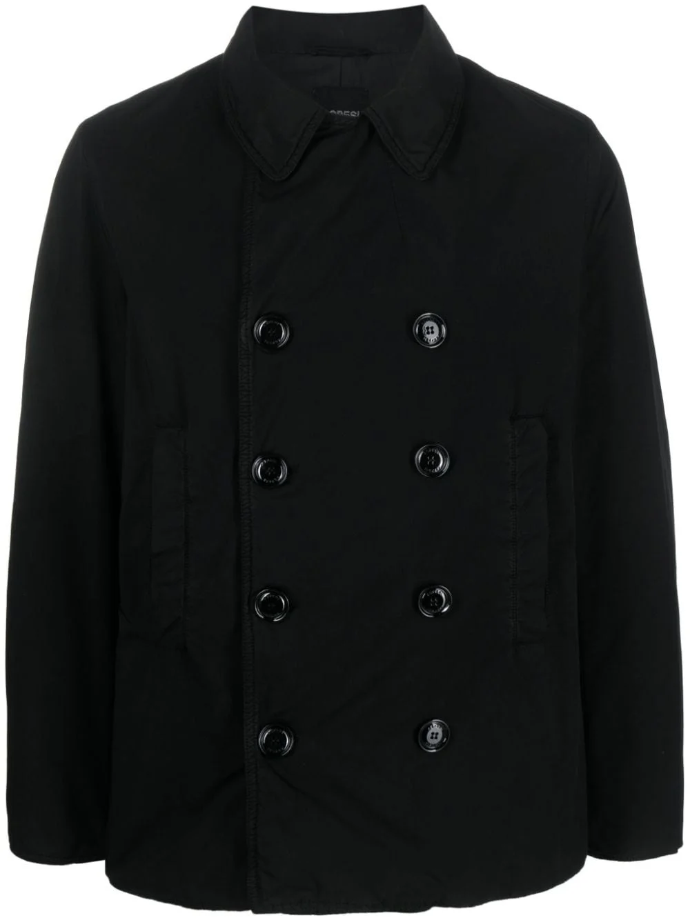 double-breasted padded jacket - 1