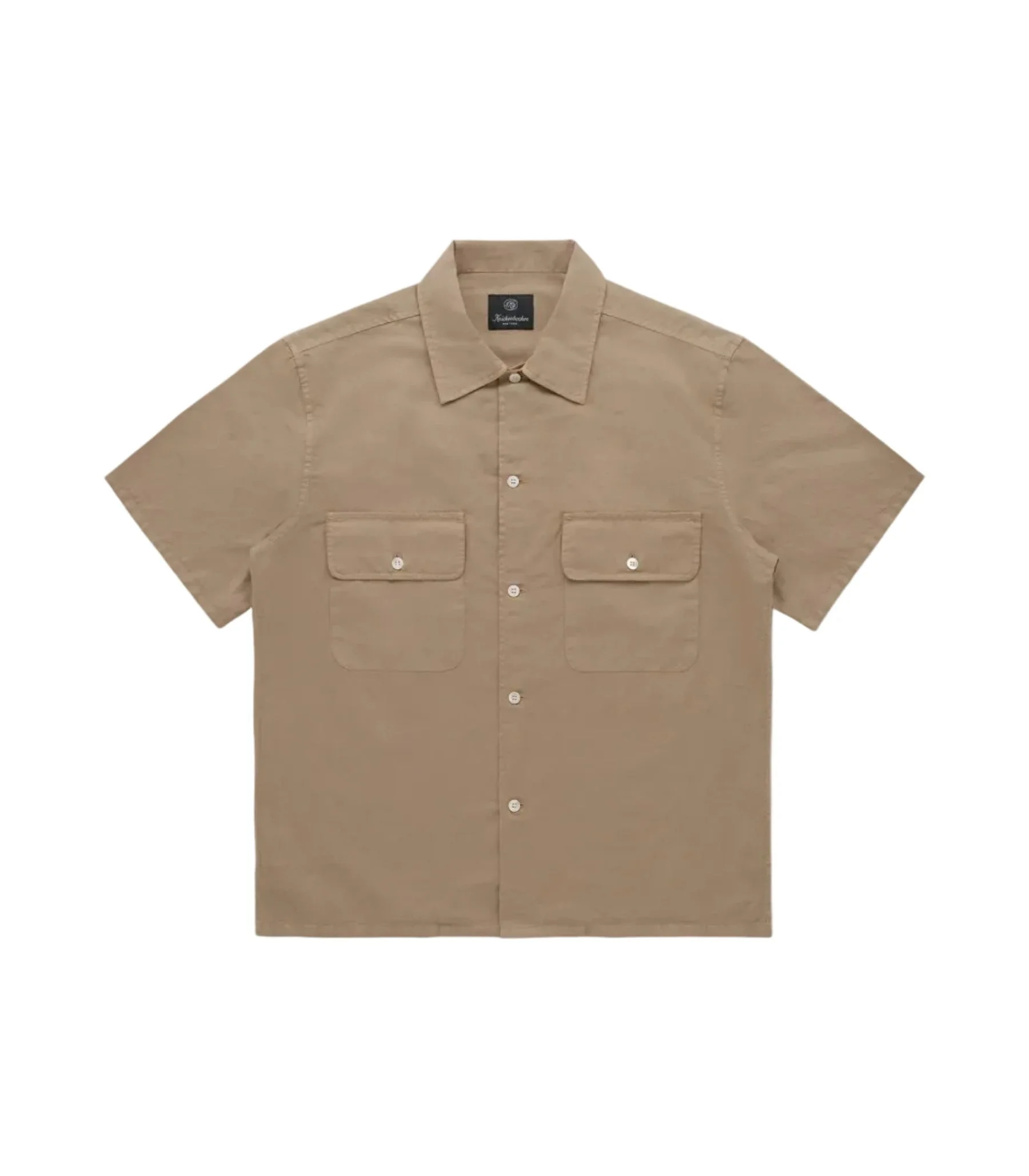Mar Cotton & Linen Short Sleeve Shirt Dune - 1