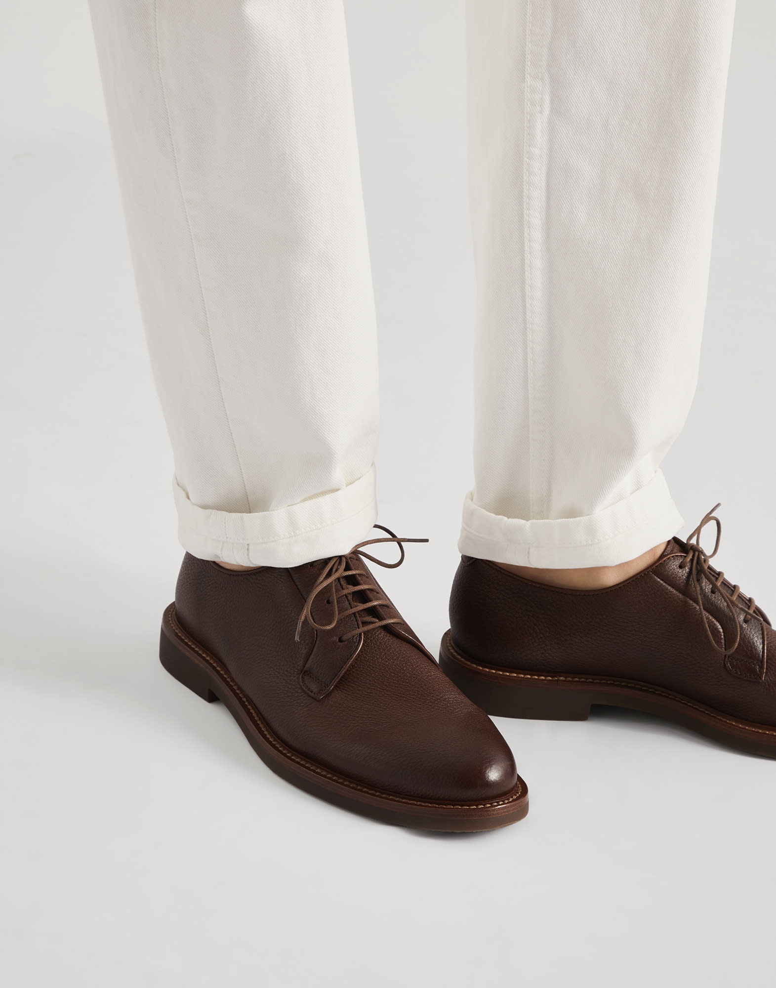 Délavé deerskin Derbys - 4
