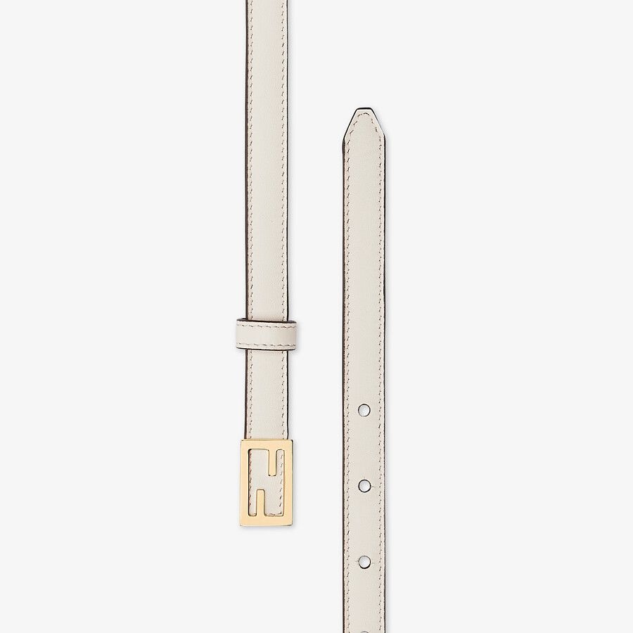 White leather belt - 2