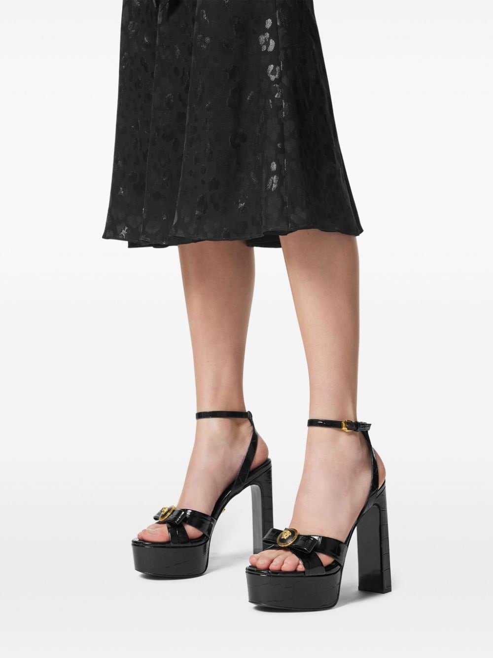 140mm Gianni Ribbon sandals - 5