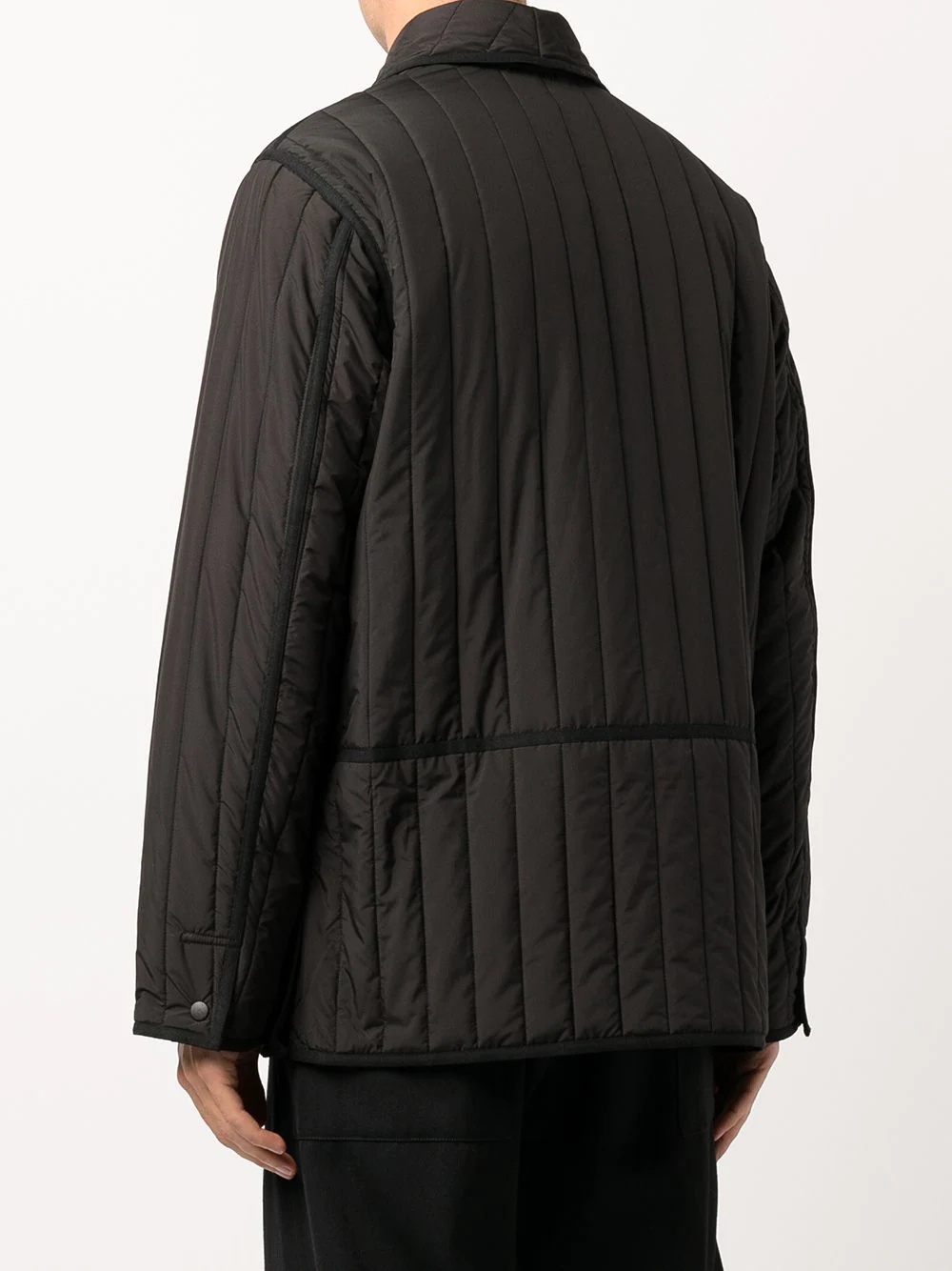 quilted single-breasted jacket - 4