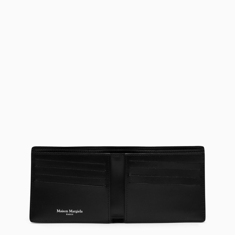 Black leather bi-fold wallet - 2