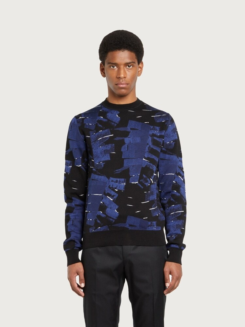 FERRAGAMO PALME PRINT SWEATER outlook