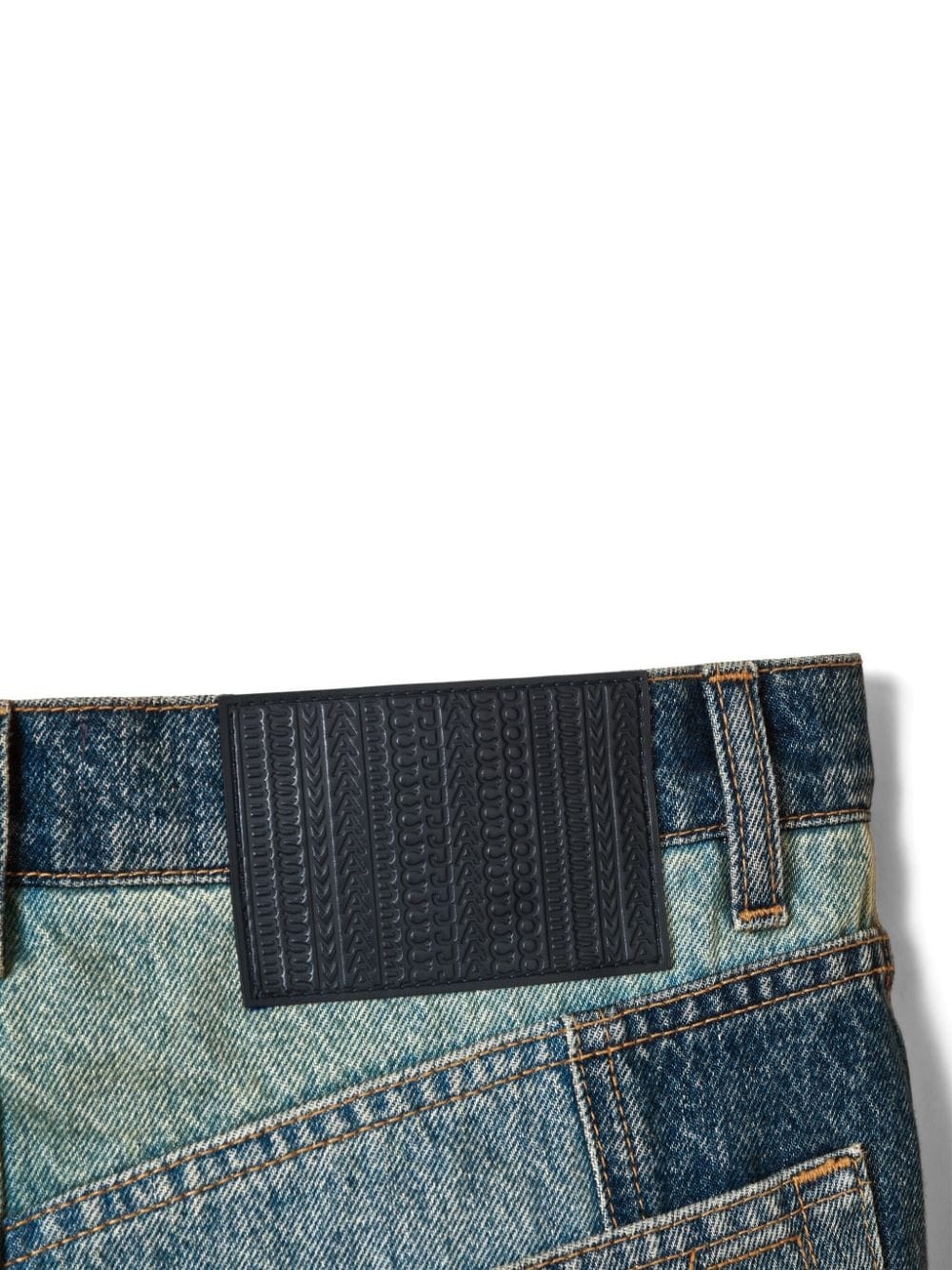 patchwork denim miniskirt - 5
