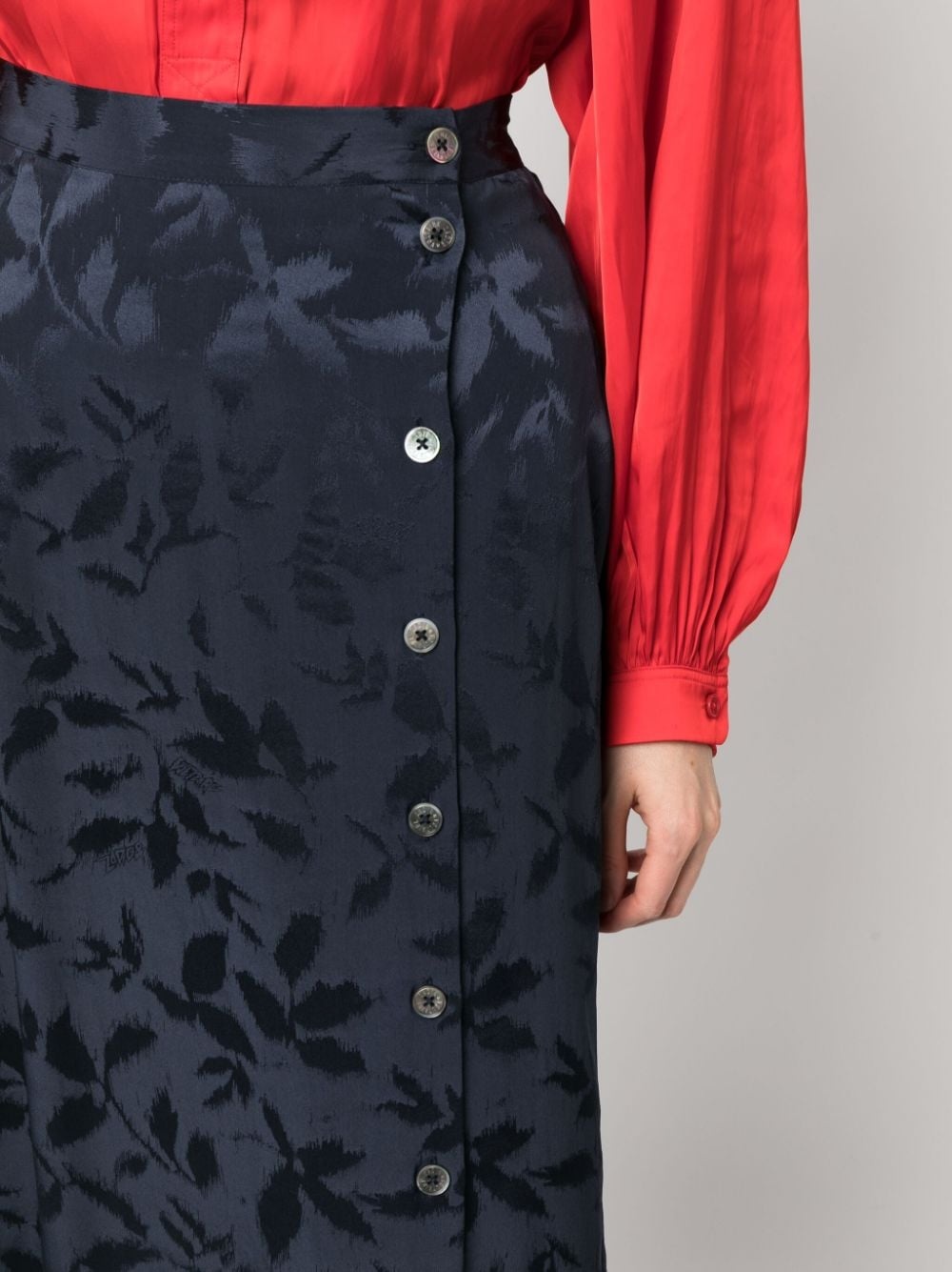 June Jac Ikat silk skirt - 5
