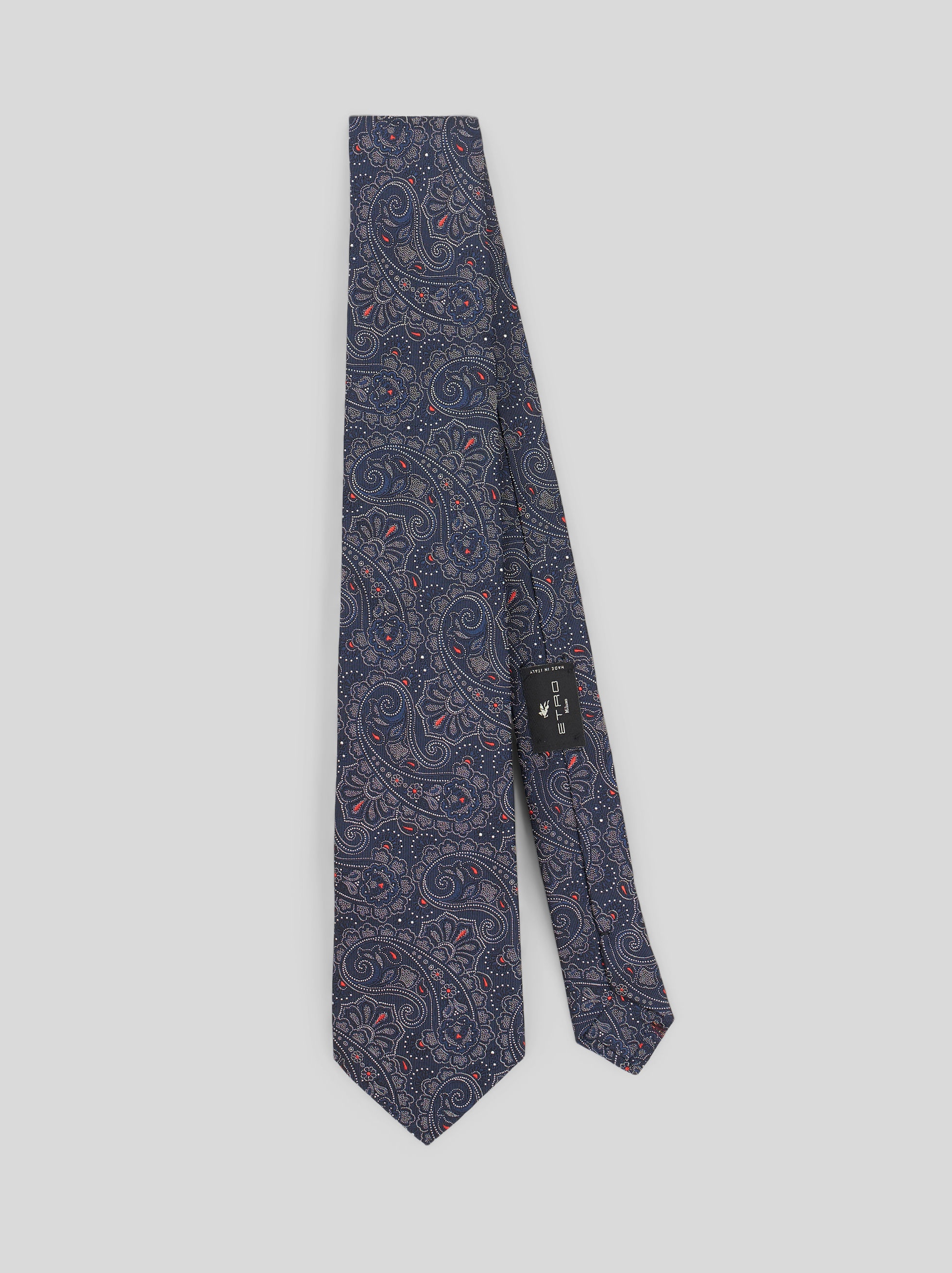 SILK PAISLEY JACQUARD TIE - 1