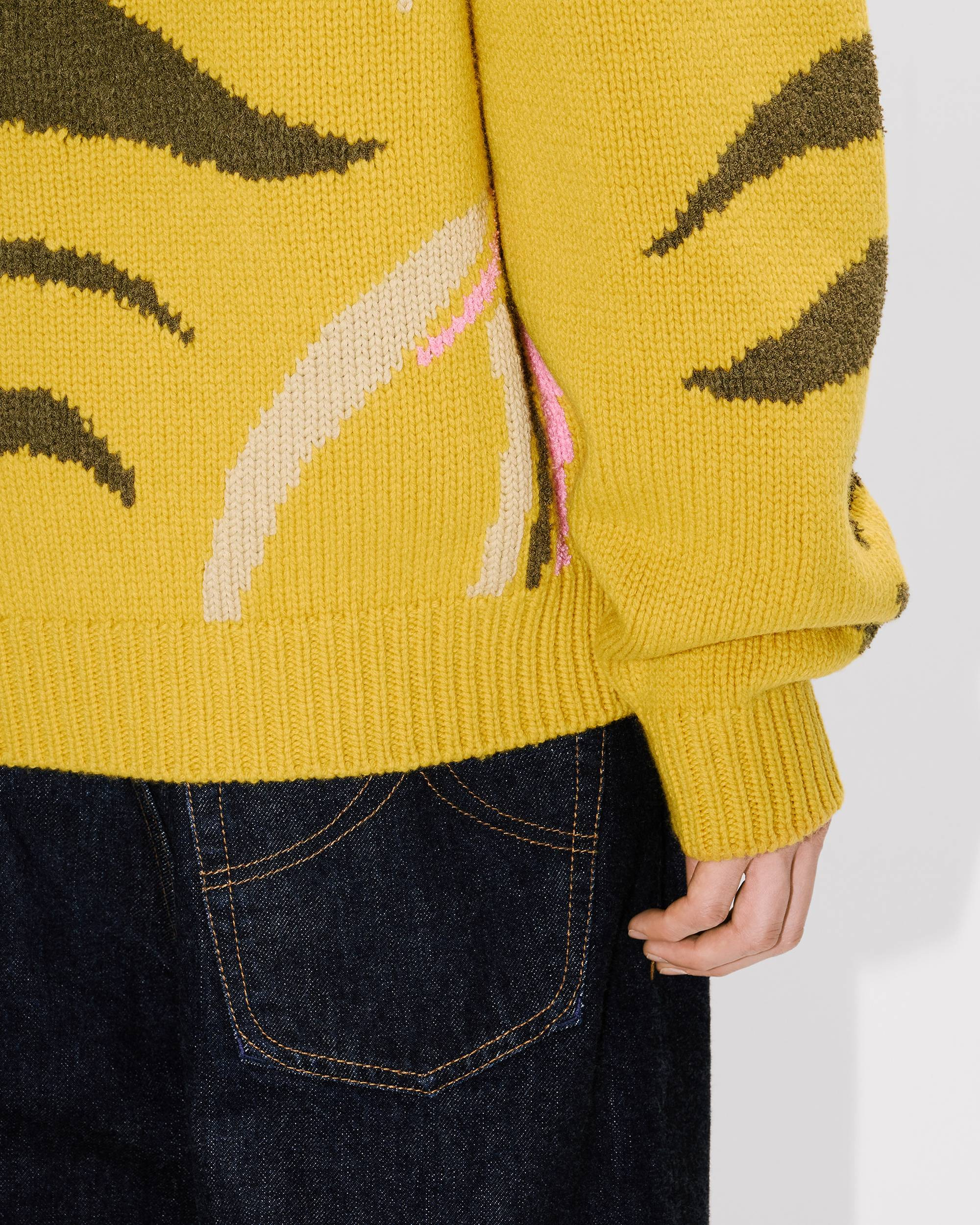 'KENZO Pachinko' embroidered jumper in wool cotton - 8