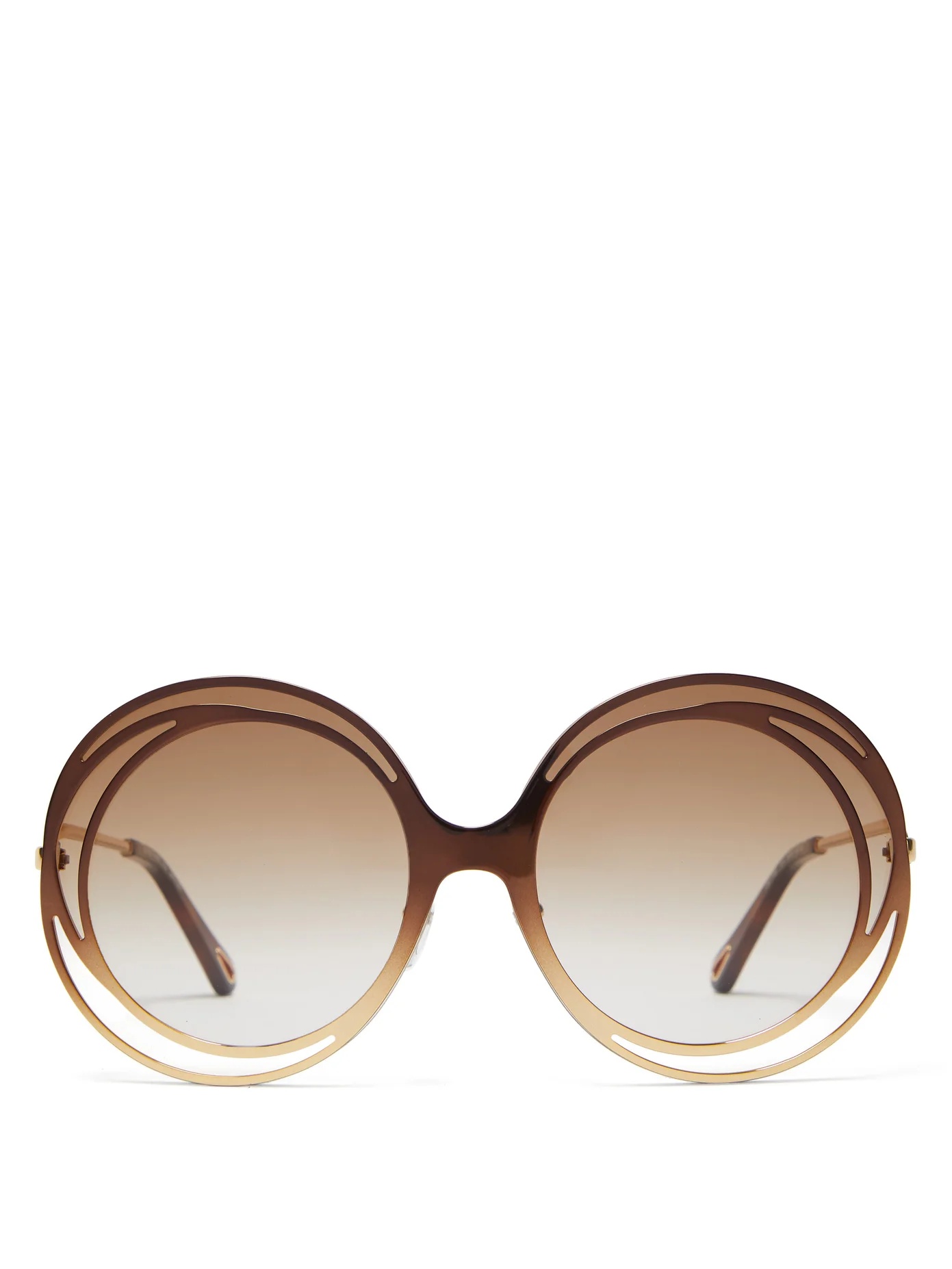 Carlina round metal sunglasses - 1