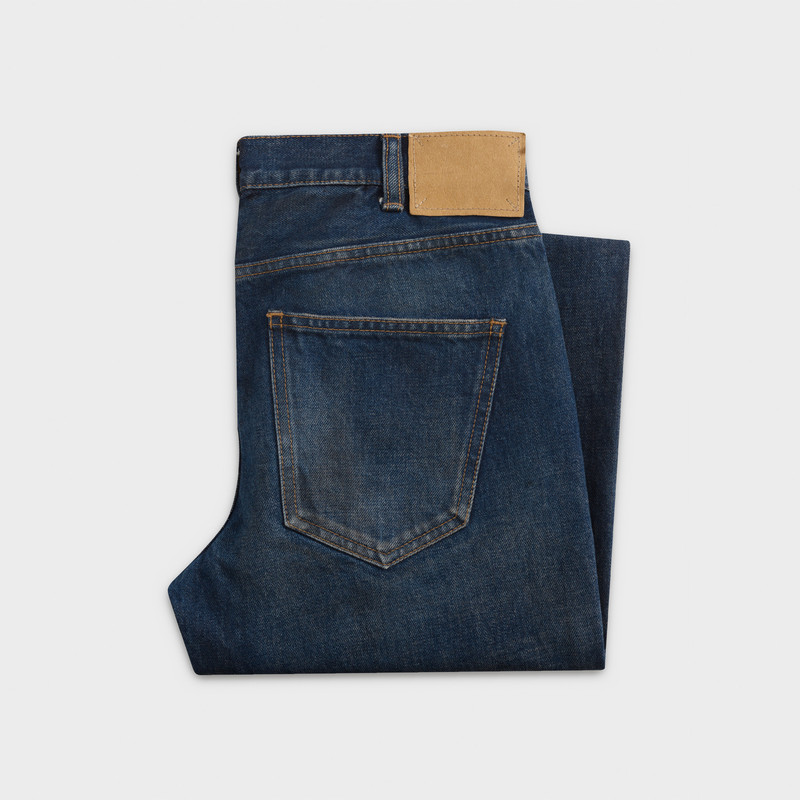 CELINE SLIM JEANS IN DARK STONE DENIM outlook