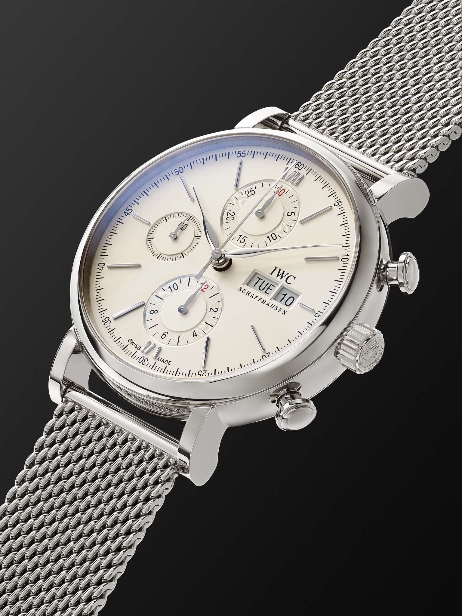 Portofino Automatic Chronograph 42mm Stainless Steel Watch, Ref. No. IW391028 - 4