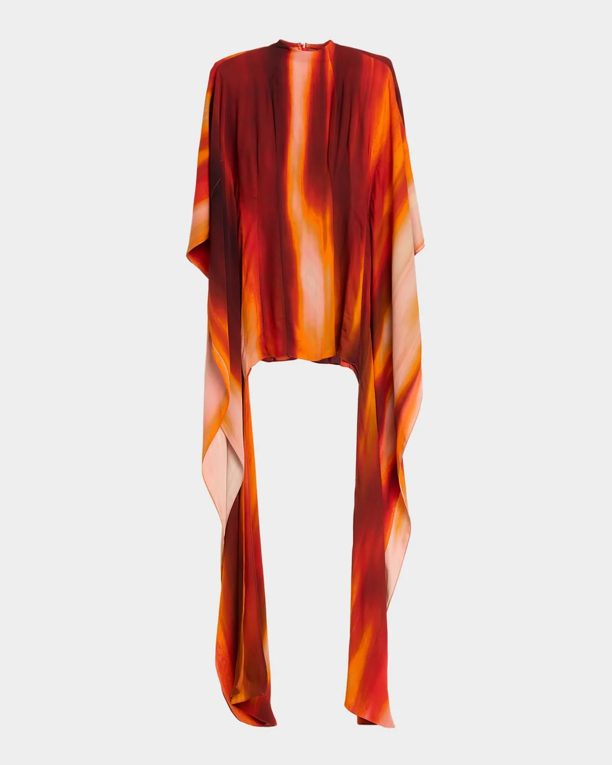 Gradient Long-Sleeve Mini Dress - 1