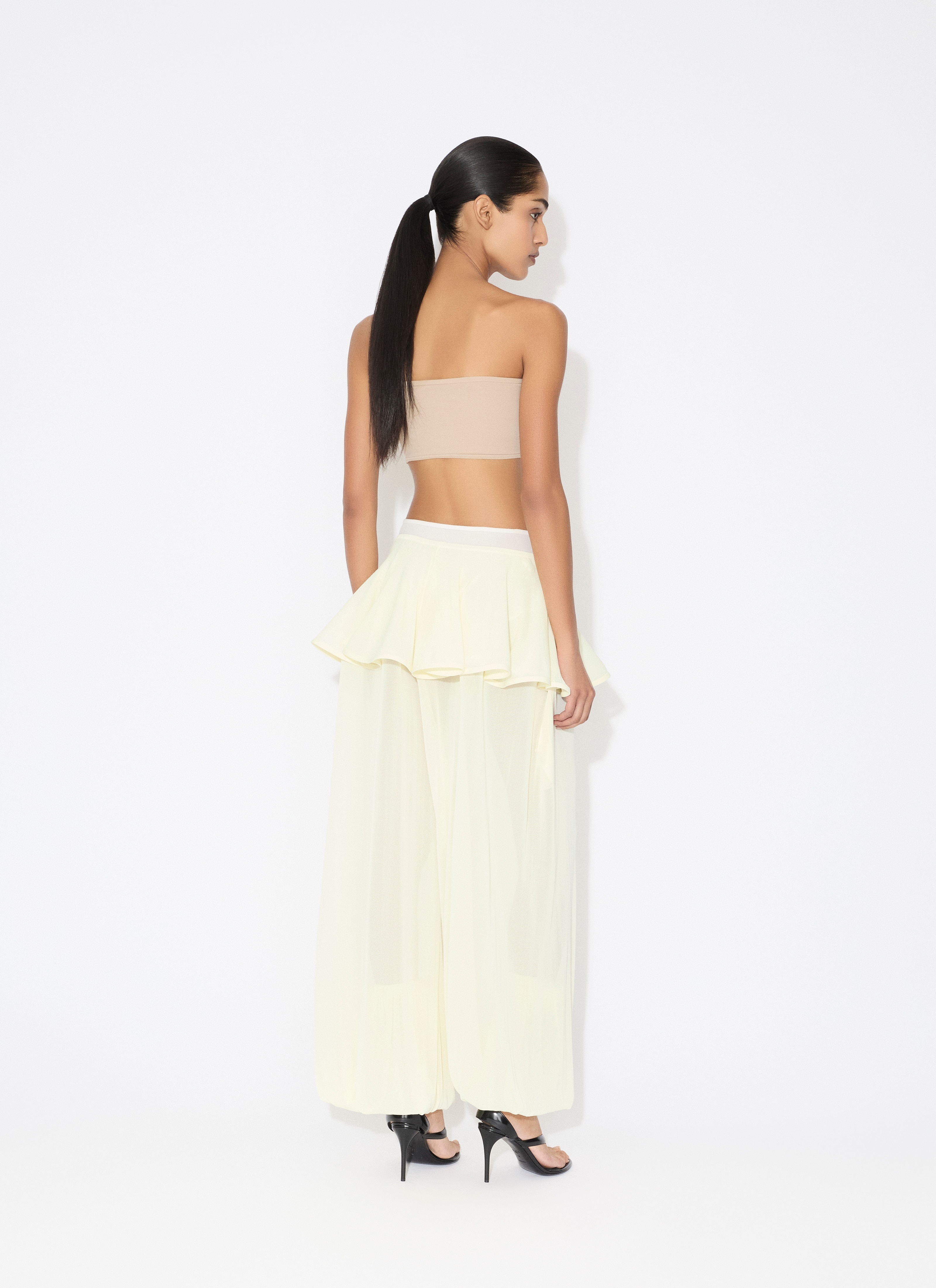 KNIT PEPLUM PANTS - 3