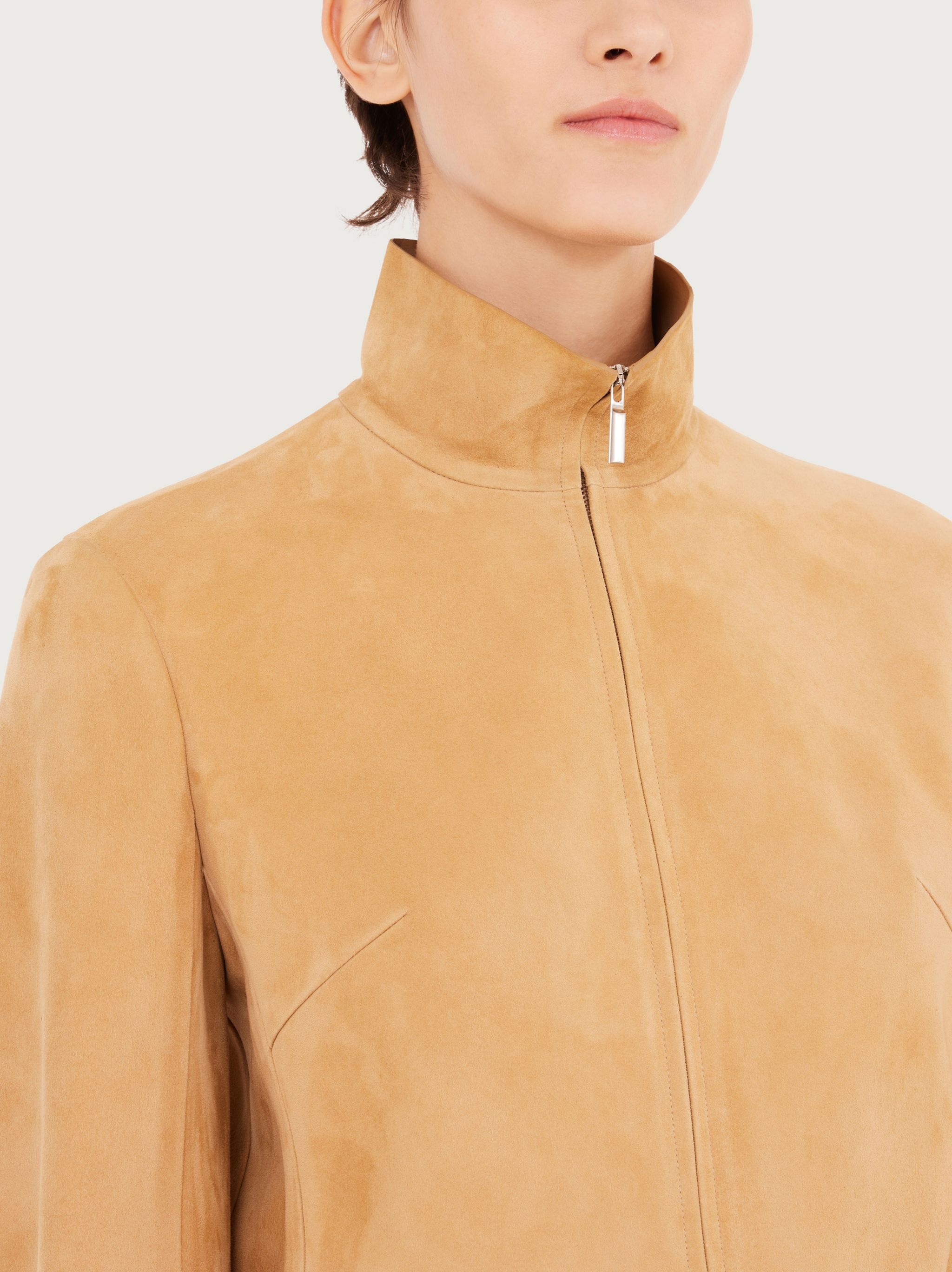 Suede blouson - 4