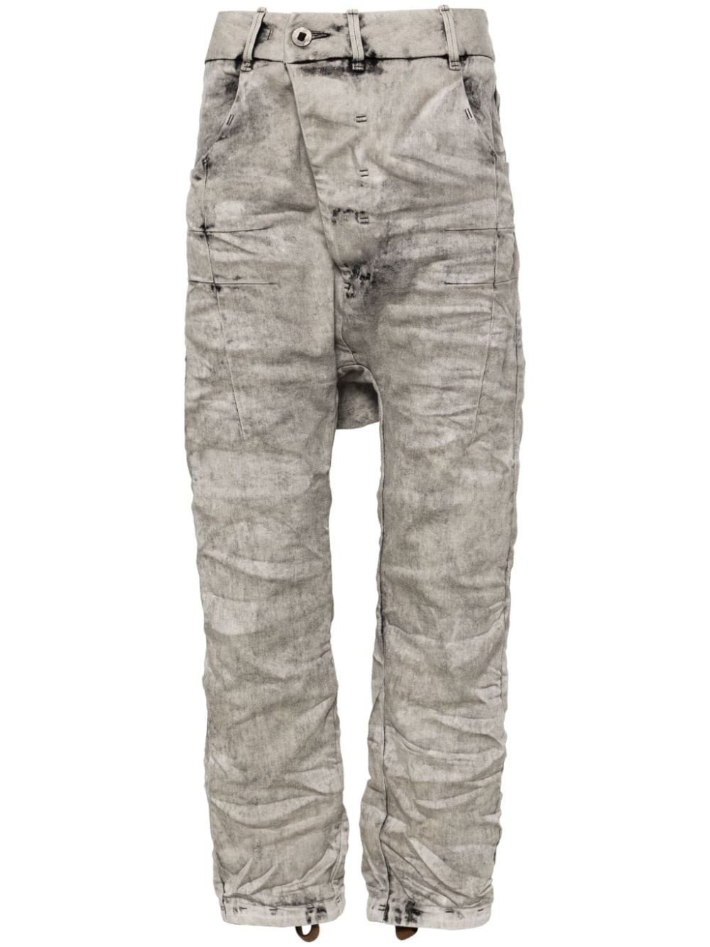 mid-rise drop-crotch jeans - 1