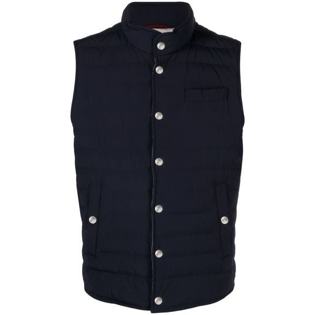 Blue padded vest - 1