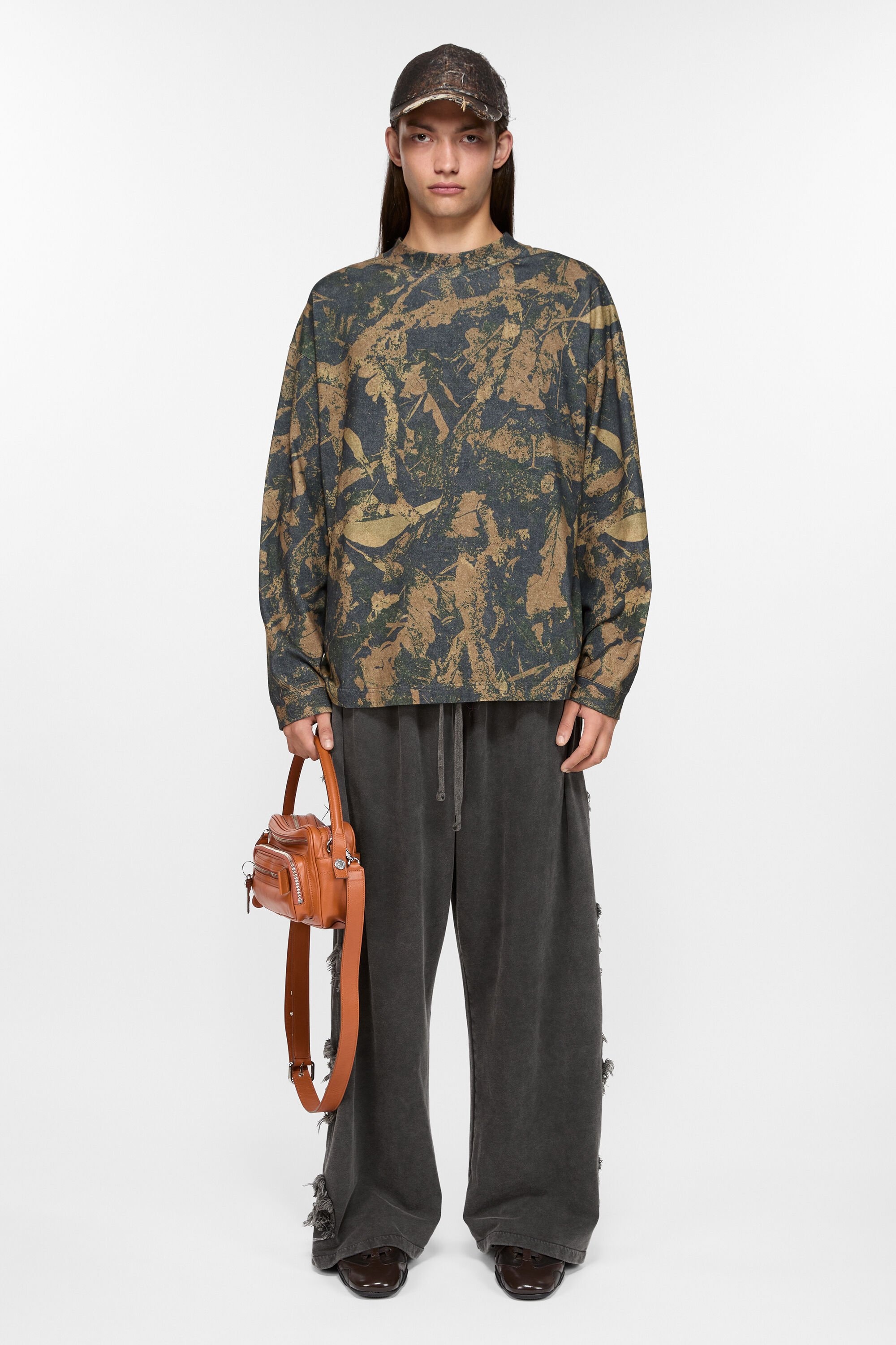 Logo cargo sweatpants - Faded black - 2