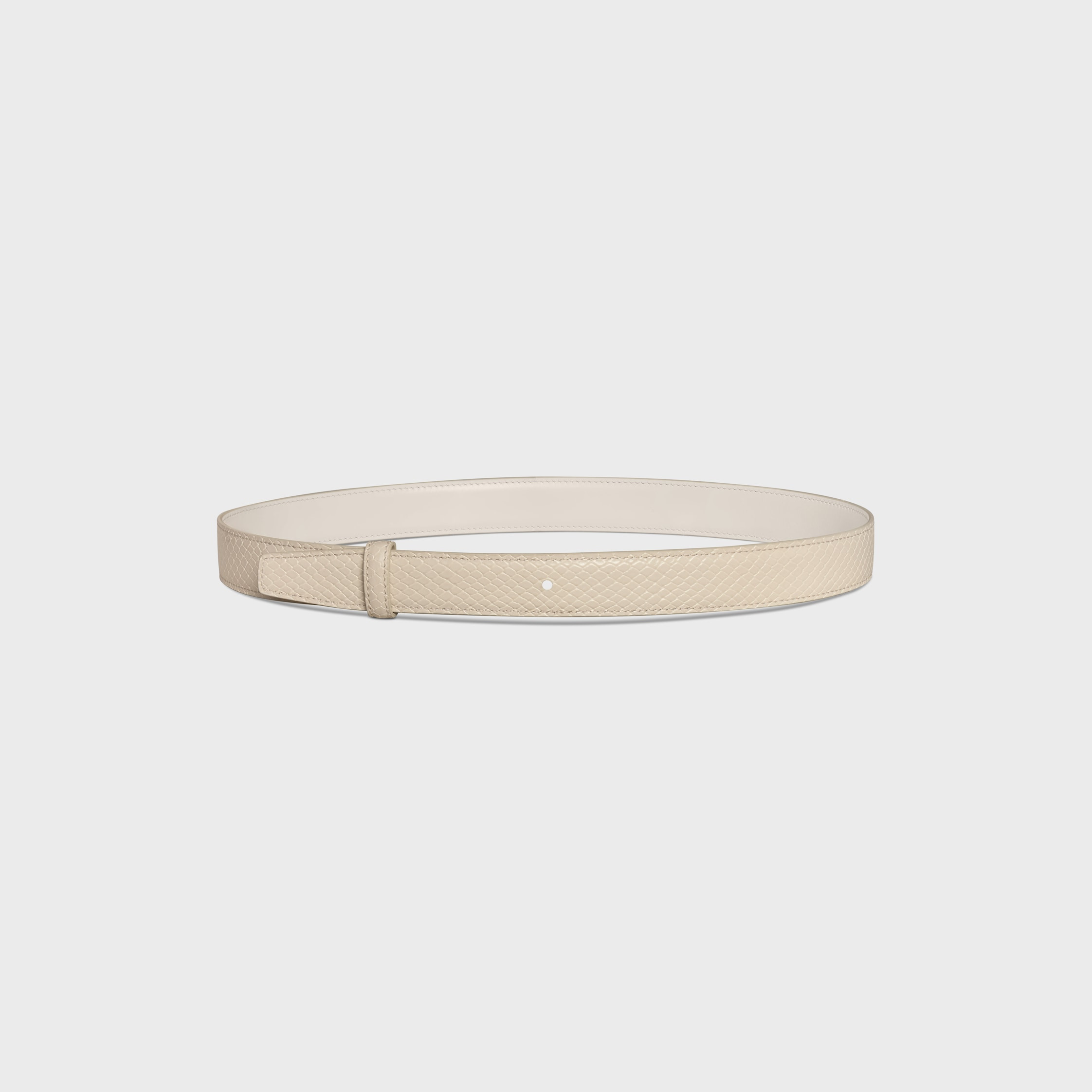 Reversible Strap 25MM IN TAURILLON LEATHER & PYTHON EMBOSSED CALFSKIN - 2