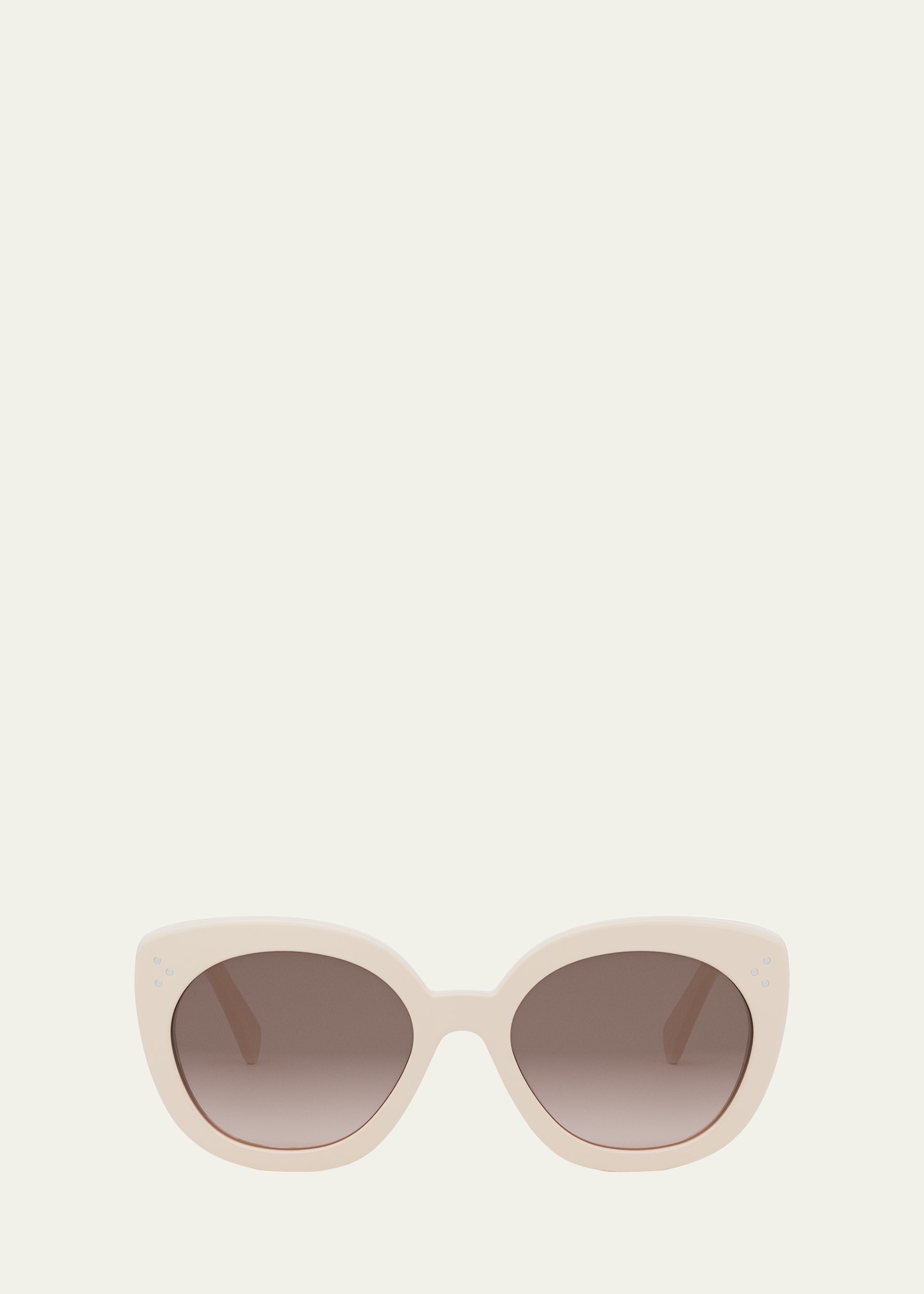 Bold 3 Dots Acetate Butterfly Sunglasses - 1