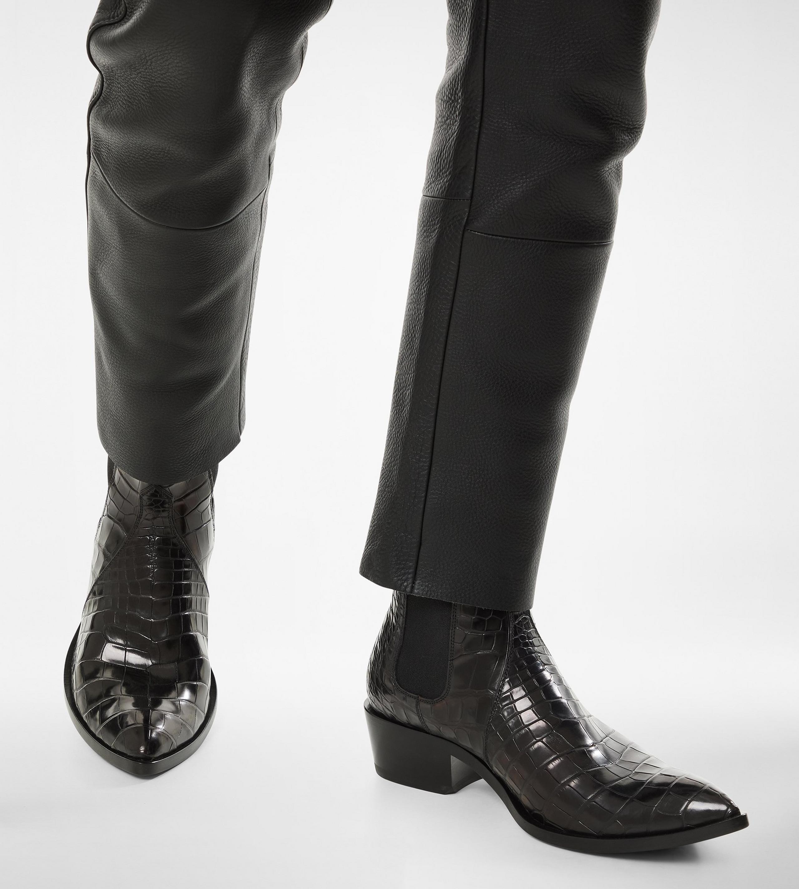 MATTE PRINTED PYTHON CHELSEA BOOT - 6