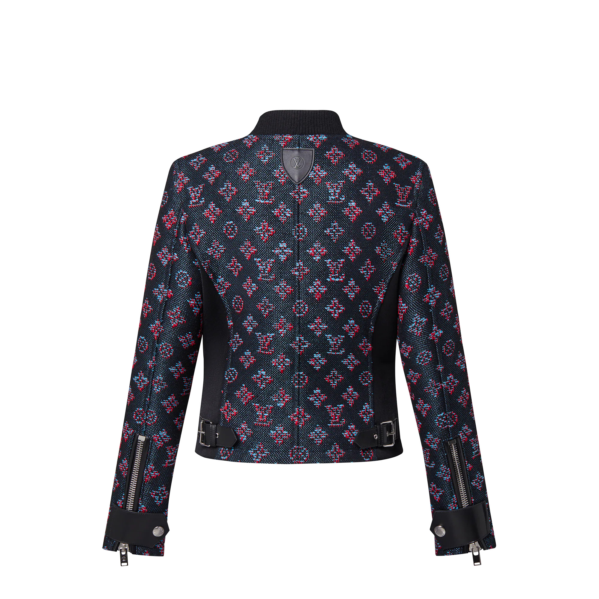 Monogram Jacquard Zip-Up Jacket - 3