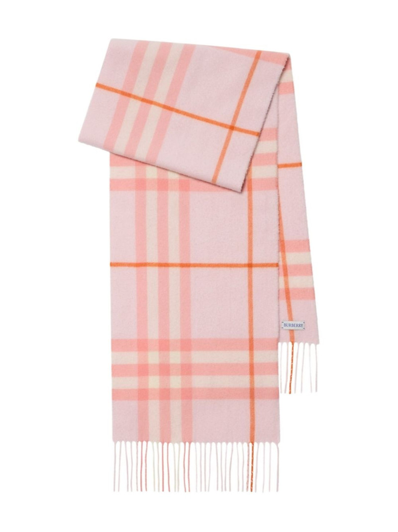 checked cashmere scarf 1