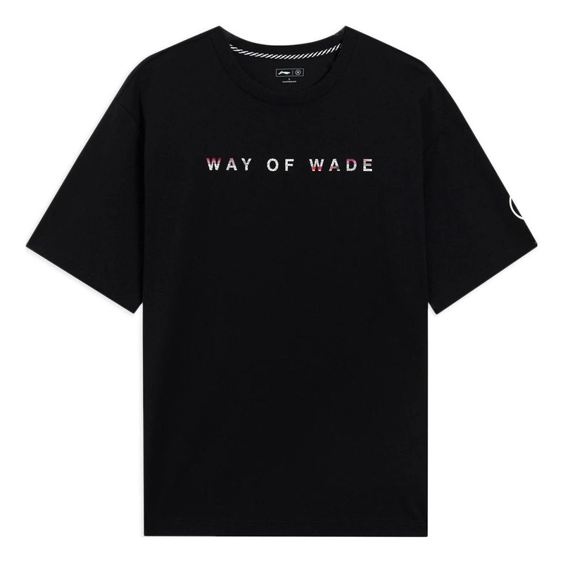 Wade 부호 도표 느슨한의 Li-Ning 방법 적합 T 셔츠 ' 검정' AHSS437-1 - 1