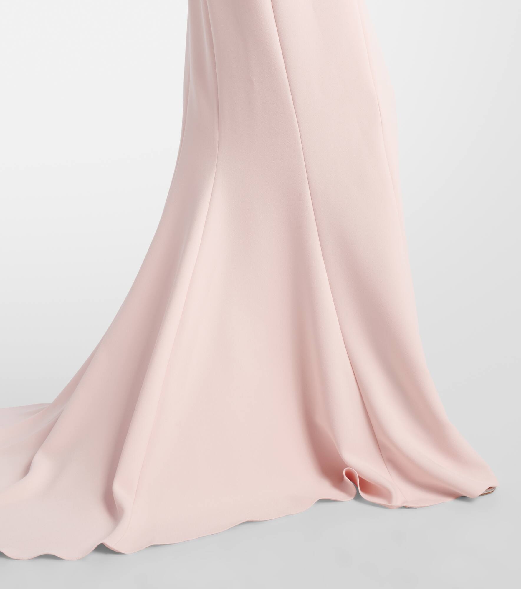 Trumpet crêpe gown - 5