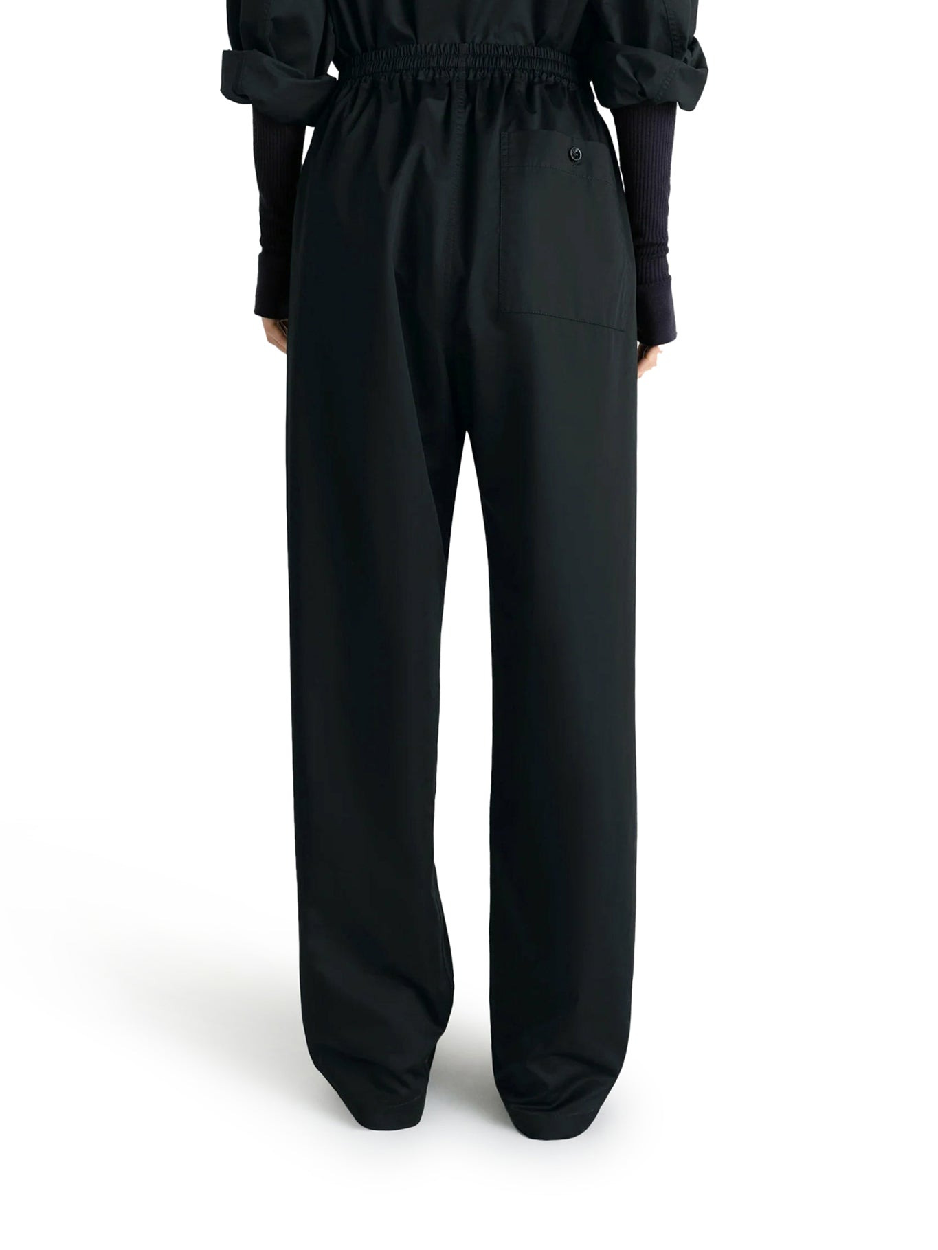 LIGHTWEIGHT COTTON SATIN TROUSERS - 3