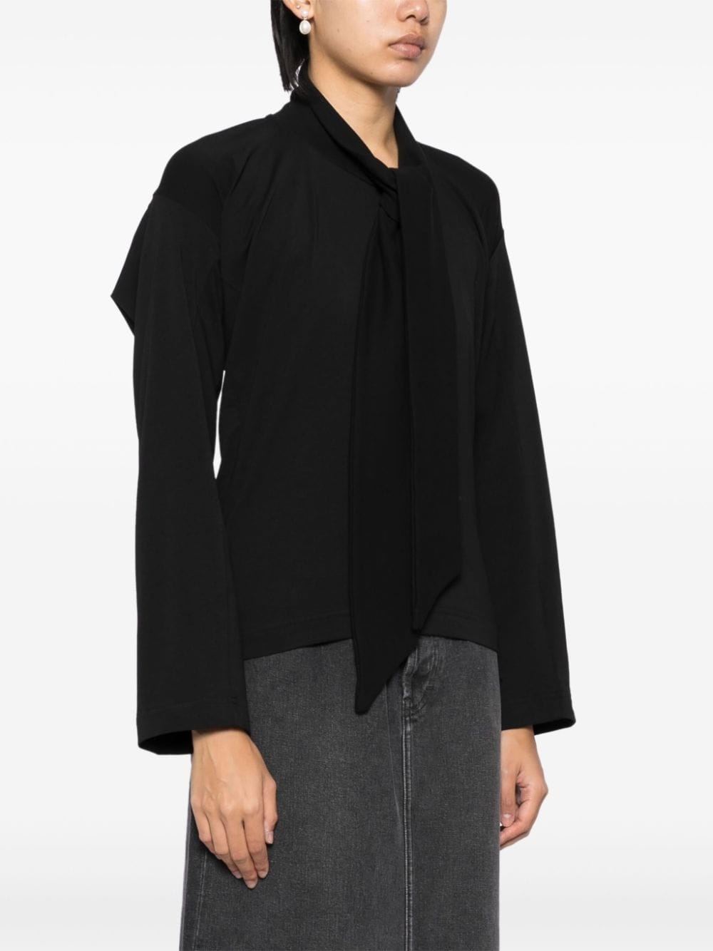 tied-neck blouses - 3