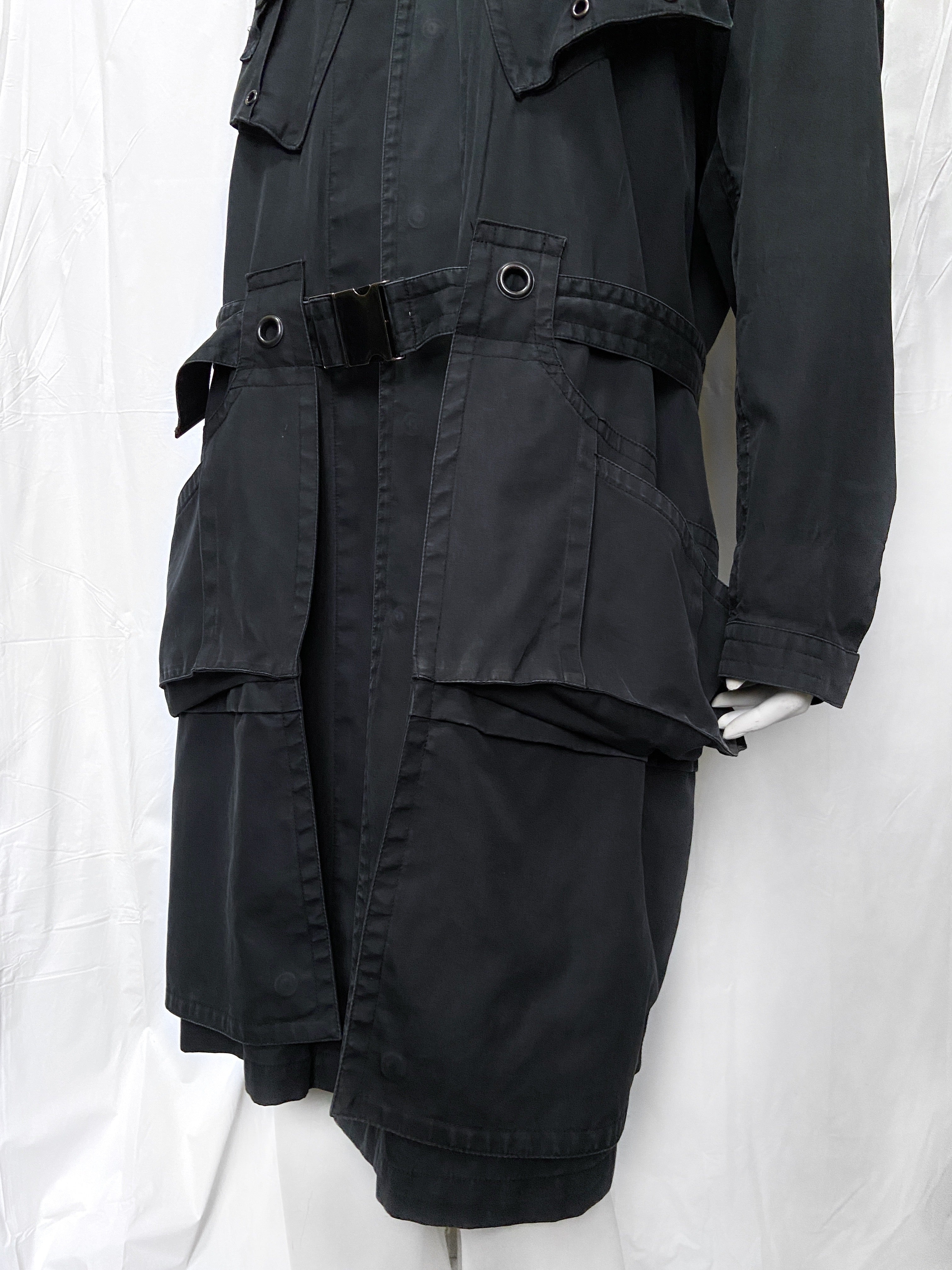Gucci Spring 2002 Tom Ford Men’s Technical Military N-2B Navy Parka Coat Jacket 48 - 8