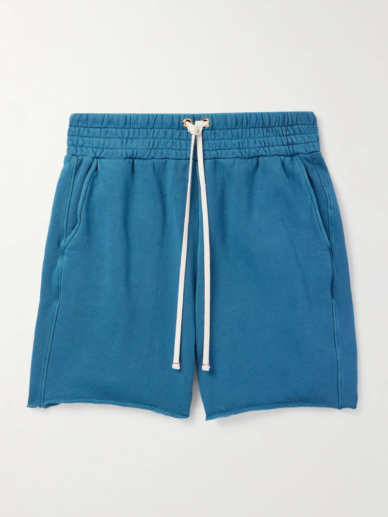 Yacht Straight-Leg Garment-Dyed Cotton-Jersey Drawstring Shorts - 1