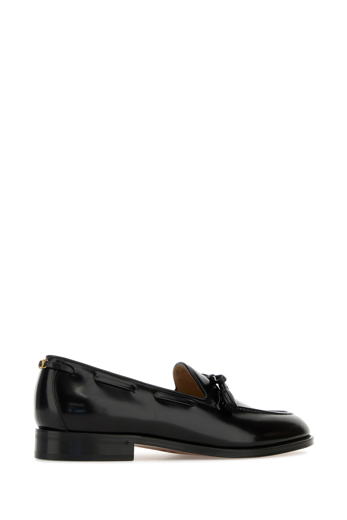 Black leather Bowshire loafers - 3