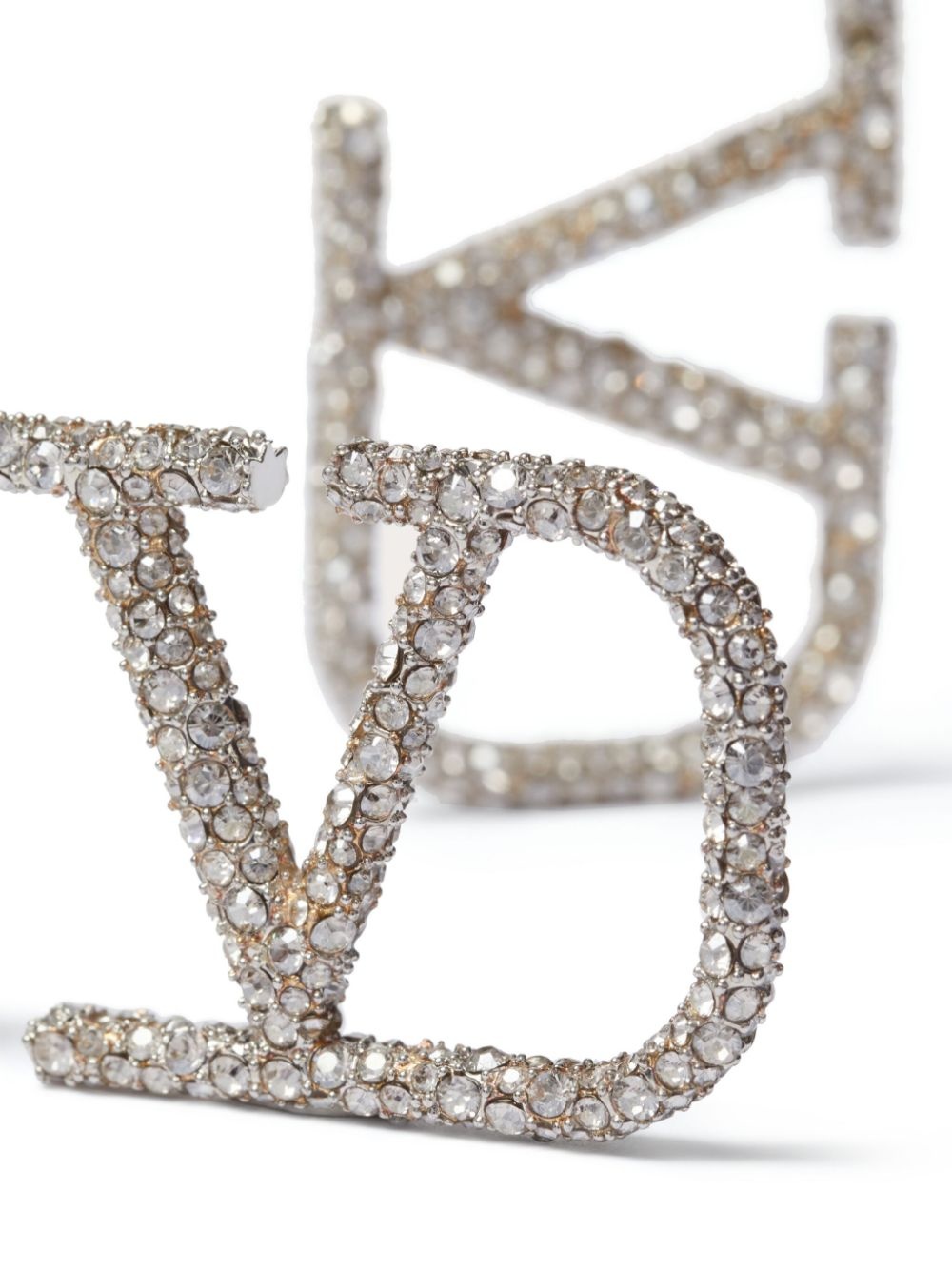 VLogo Signature crystal earrings - 3