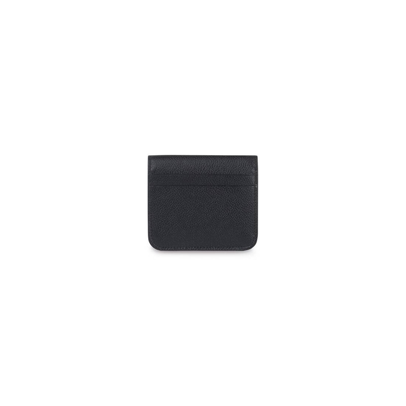 Essential Flap Coin And Card Holder in Black 2