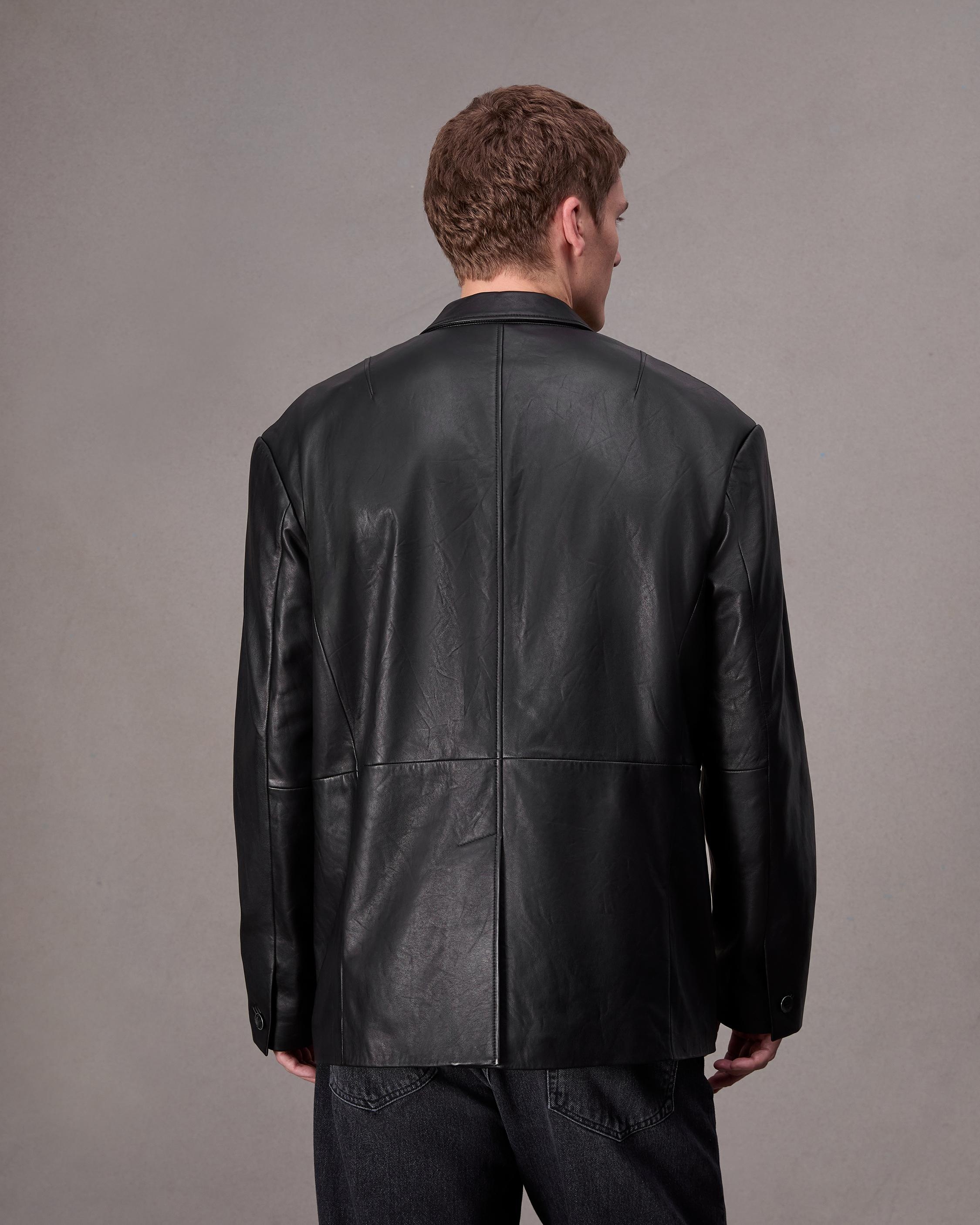 Shift Leather Blazer - 5