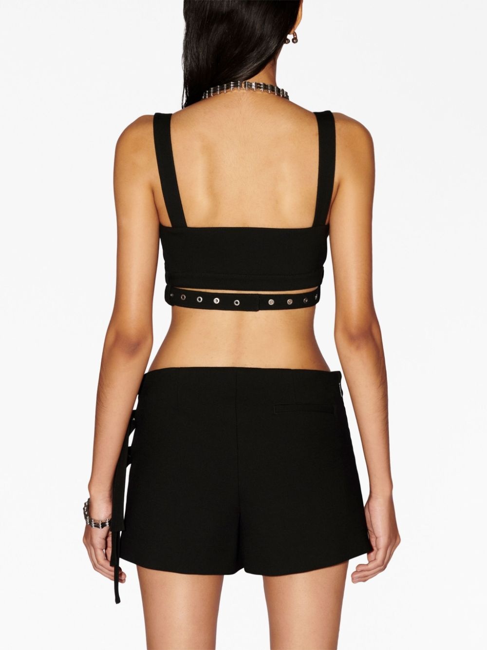 belt-detailing crop top - 5