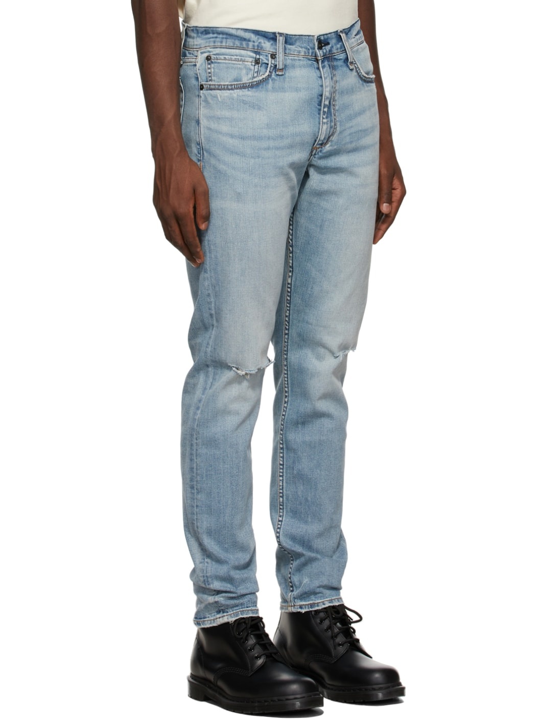 Blue Distressed Fit 2 Jeans - 2