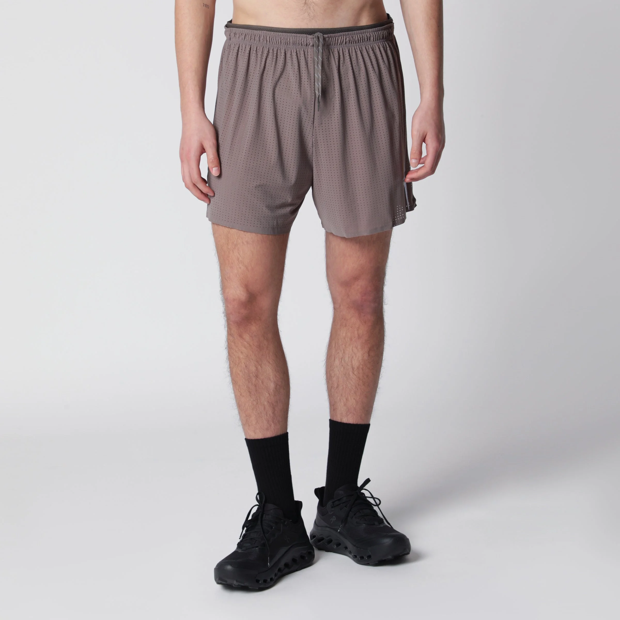 Taupe Space-O shorts - 1