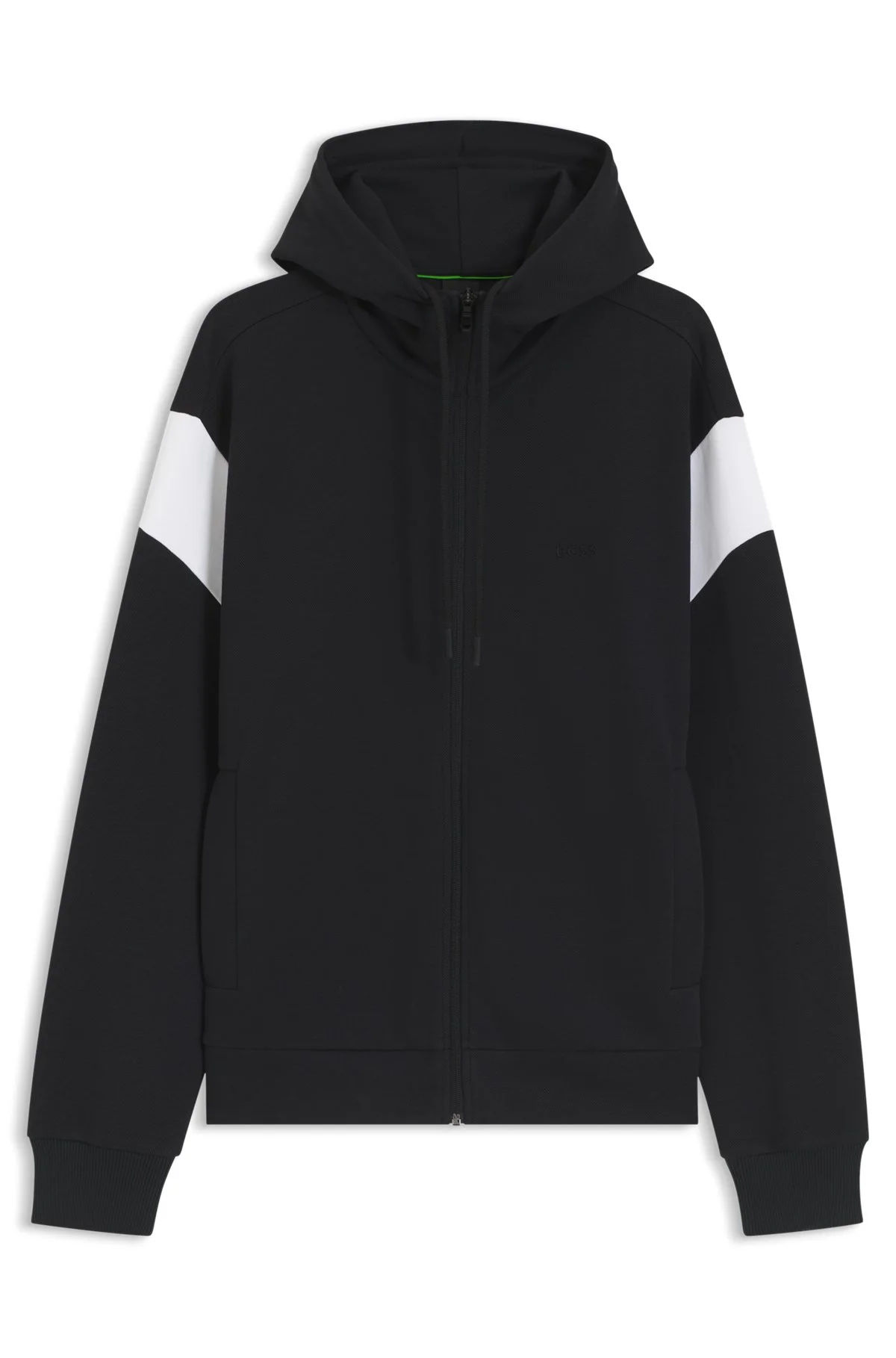 REGULAR-FIT ZIP-UP SWEATSHIRT IN SPACER PIQUE - 1