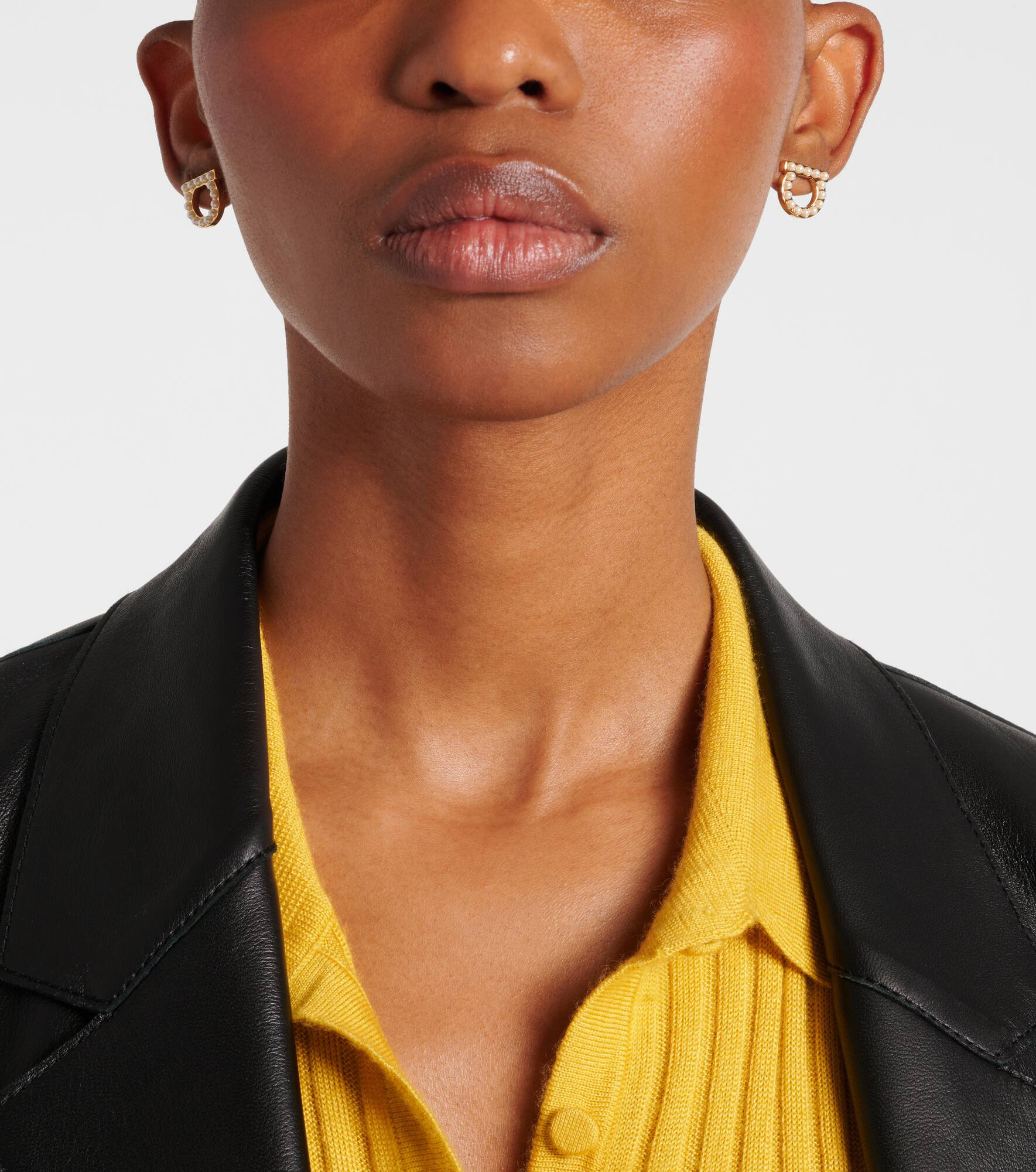 Gancio faux pearl-embellished earrings - 6