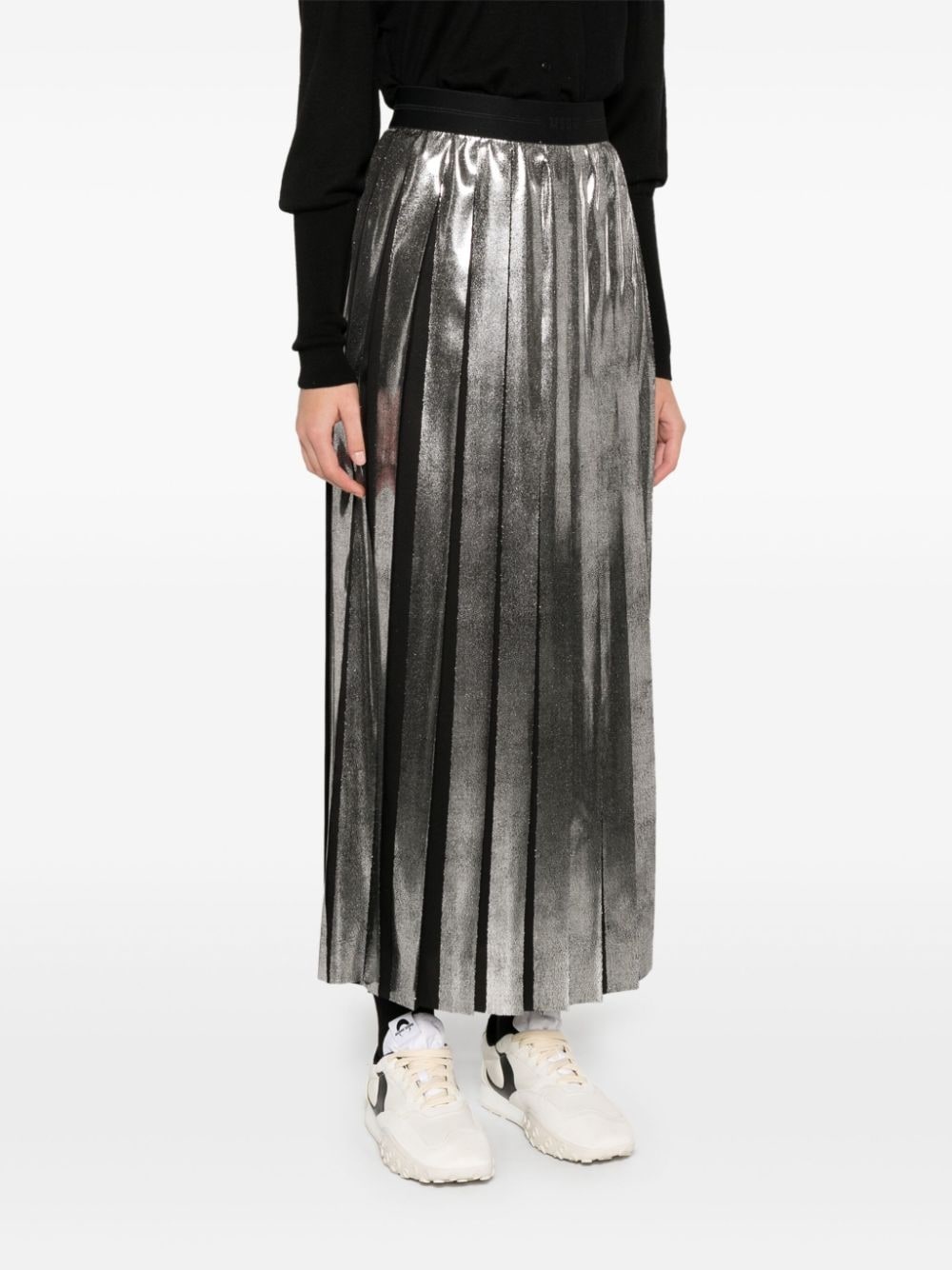 pleated midi skirt - 3