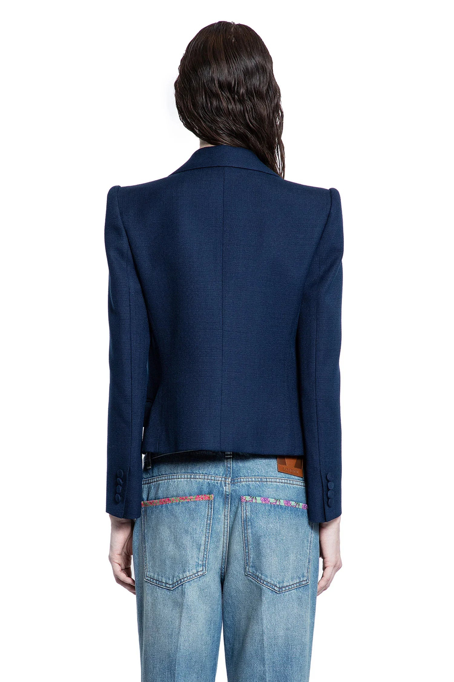 Viscose-Blazer-With-Bow - 3