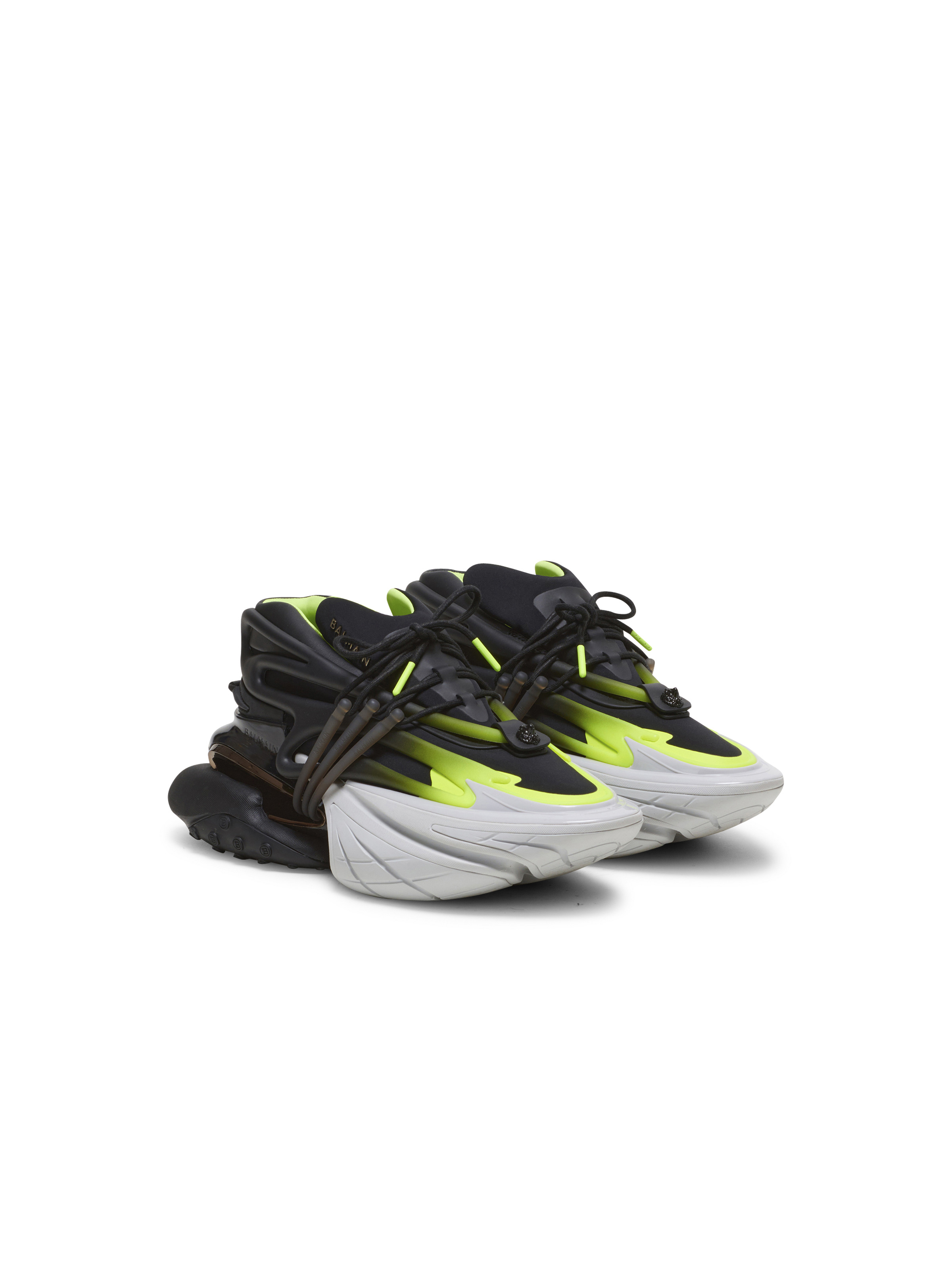 Fluorescent Unicorn trainers in neoprene and leather - 2