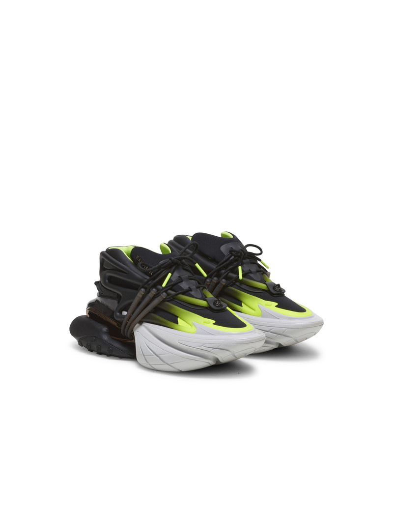 Balmain Fluorescent Unicorn trainers in neoprene and leather outlook