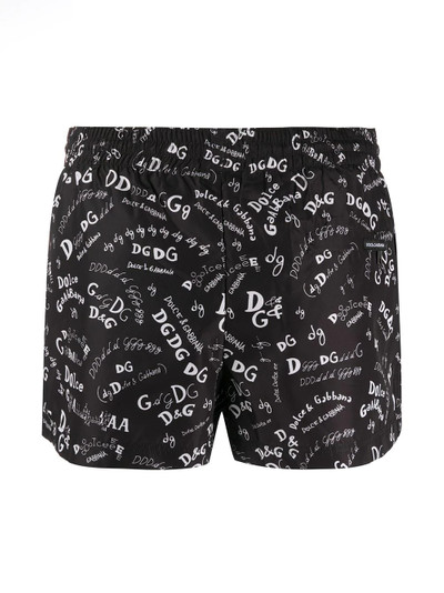 Dolce & Gabbana all-over logo print swim shorts outlook