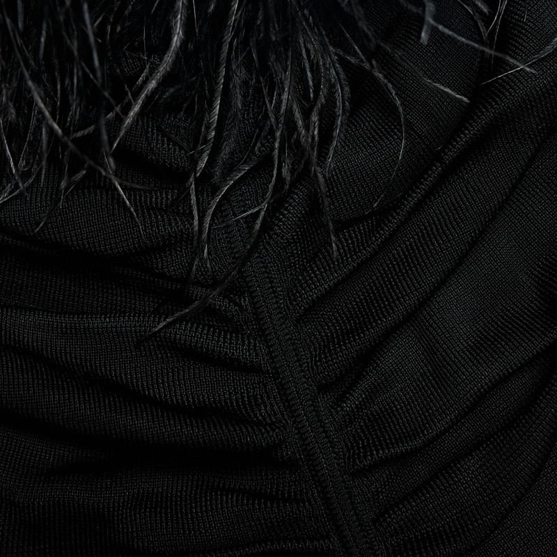 Black Feather Viscose Knit Top 5