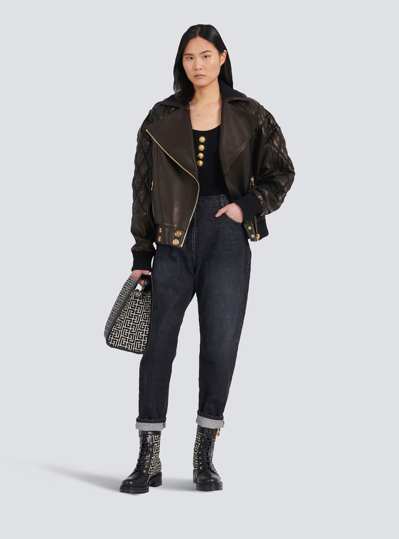 Balmain Eco-designed boyfriend jeans outlook