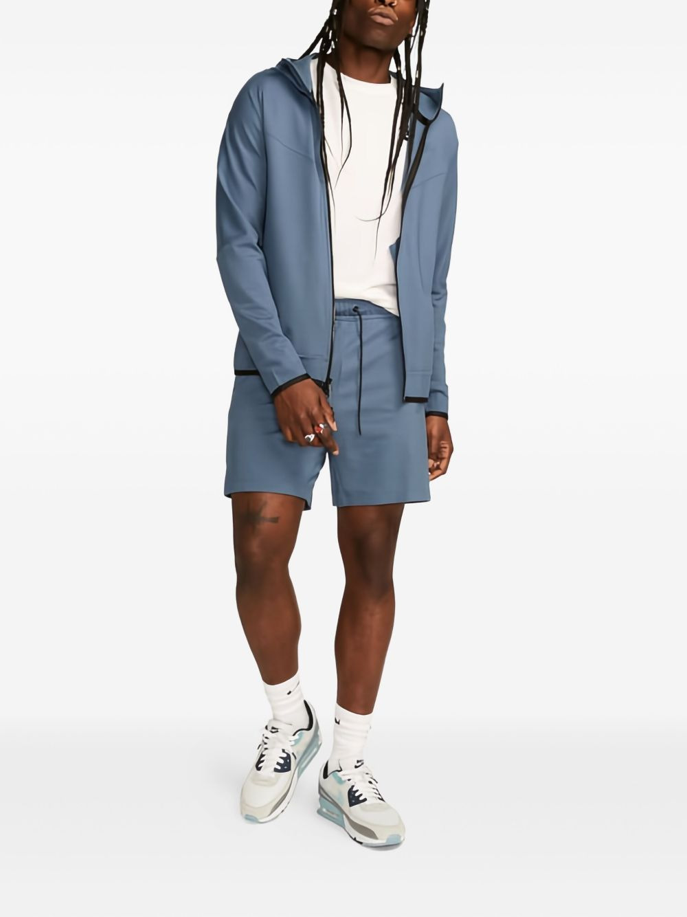 embroidered-logo track shorts - 2